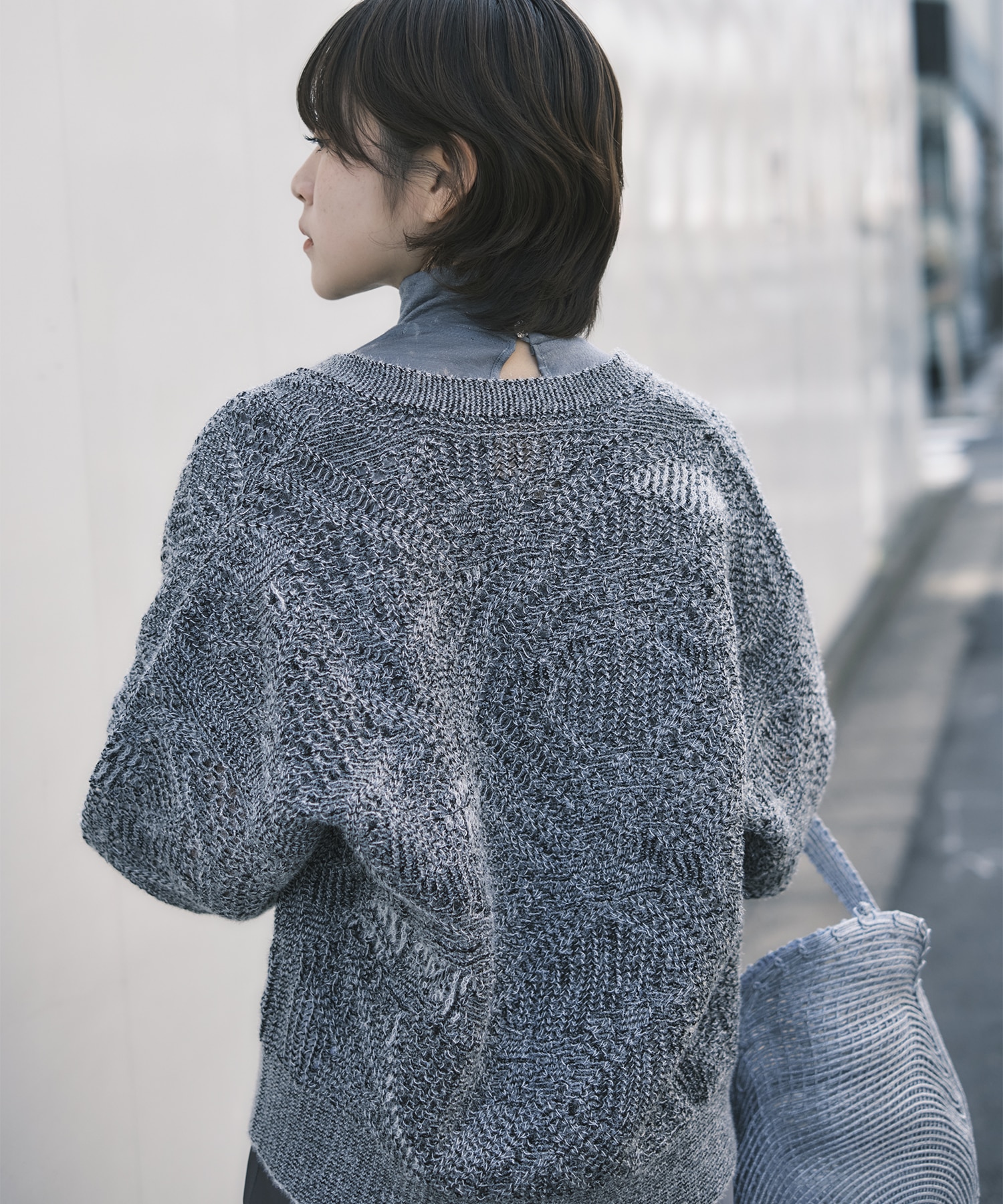 Shimmering Knit Cardigan Mame Kurogouchi
