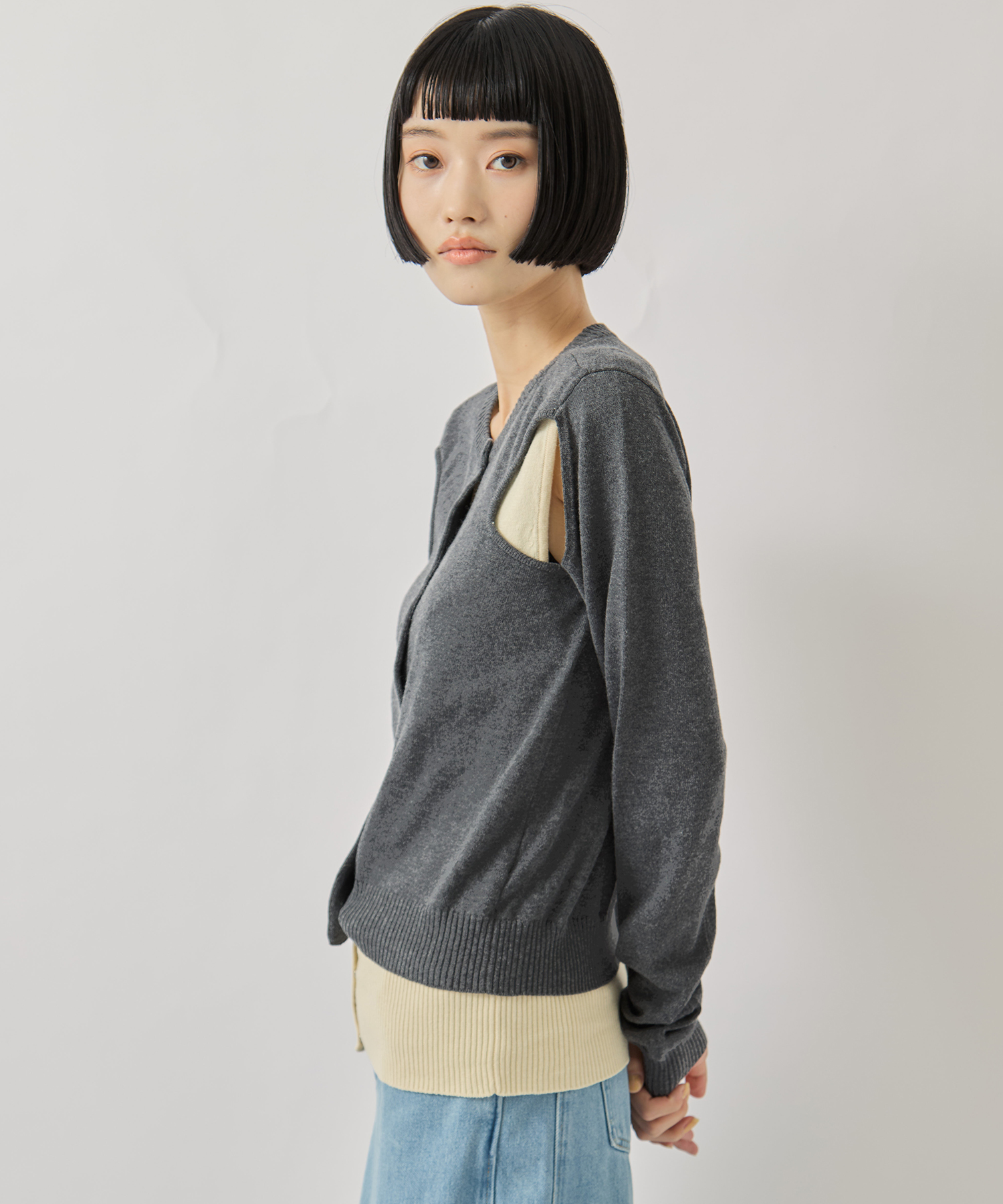 SAP-FK02-1001【肩開きニットカーディガン】 AKANE UTSUNOMIYA