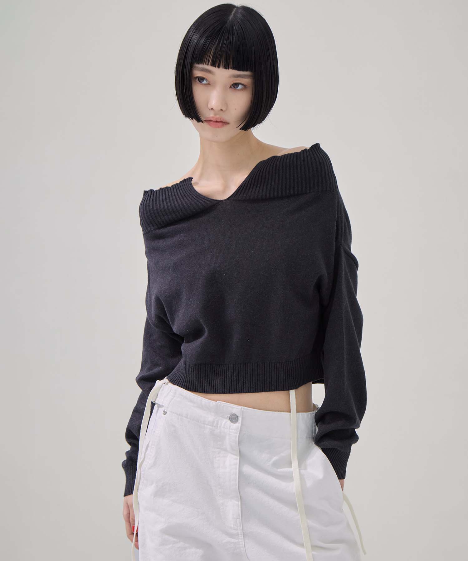 別注2WAY BORELO KNIT TOPS TAN