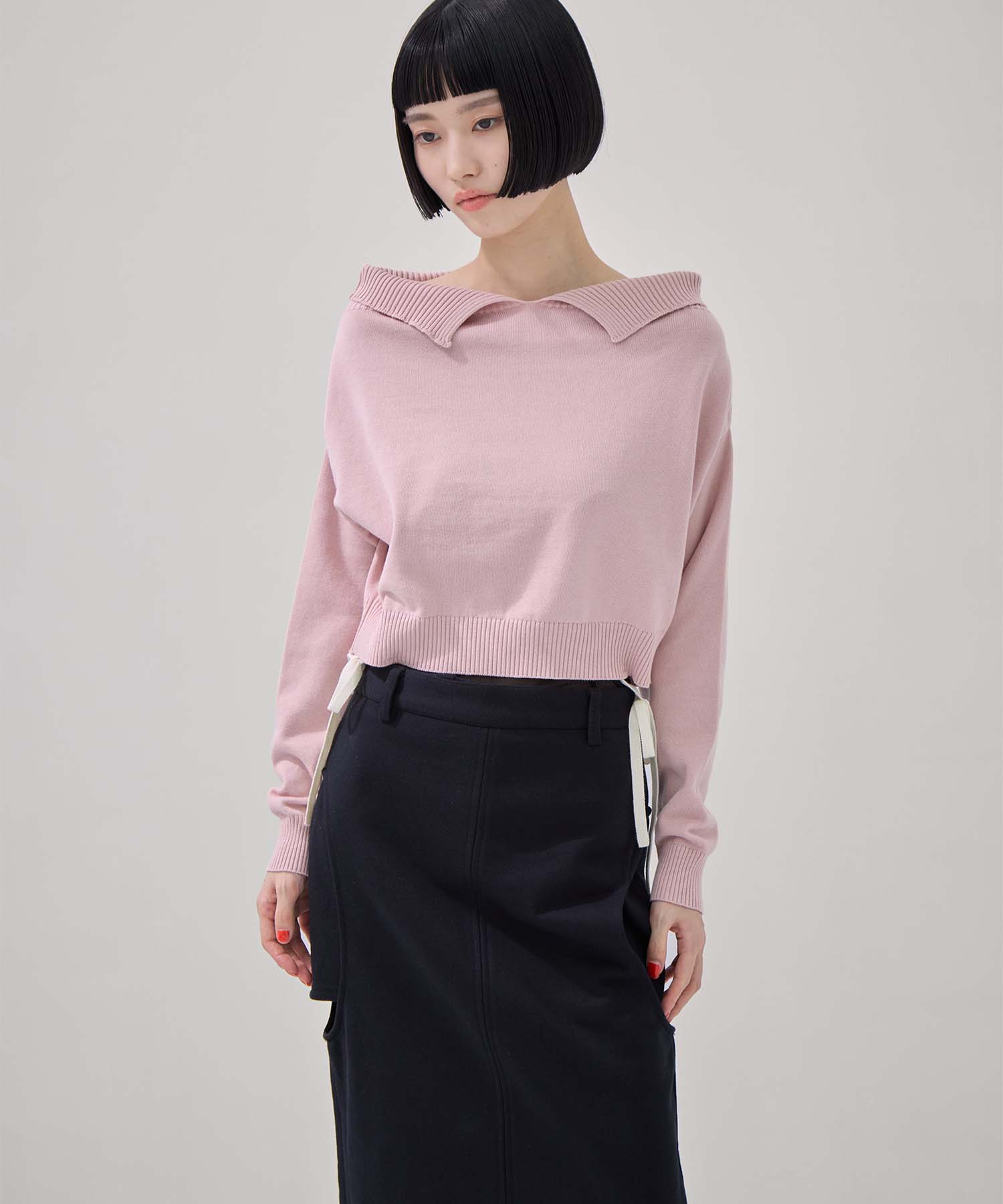 別注2WAY BORELO KNIT TOPS TAN