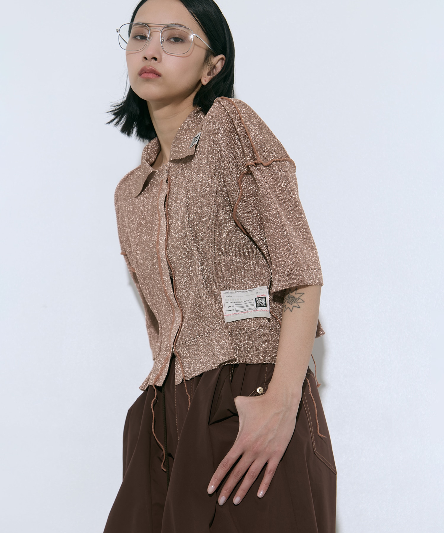 GLITTER KNIT INSIDE OUT CD Maison MIHARA YASUHIRO