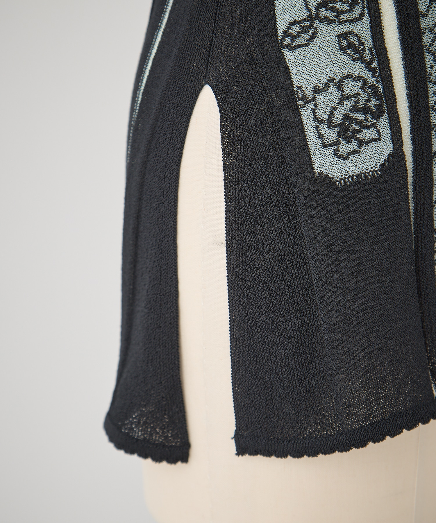 Multi-Pattern Knit Cardigan Mame Kurogouchi