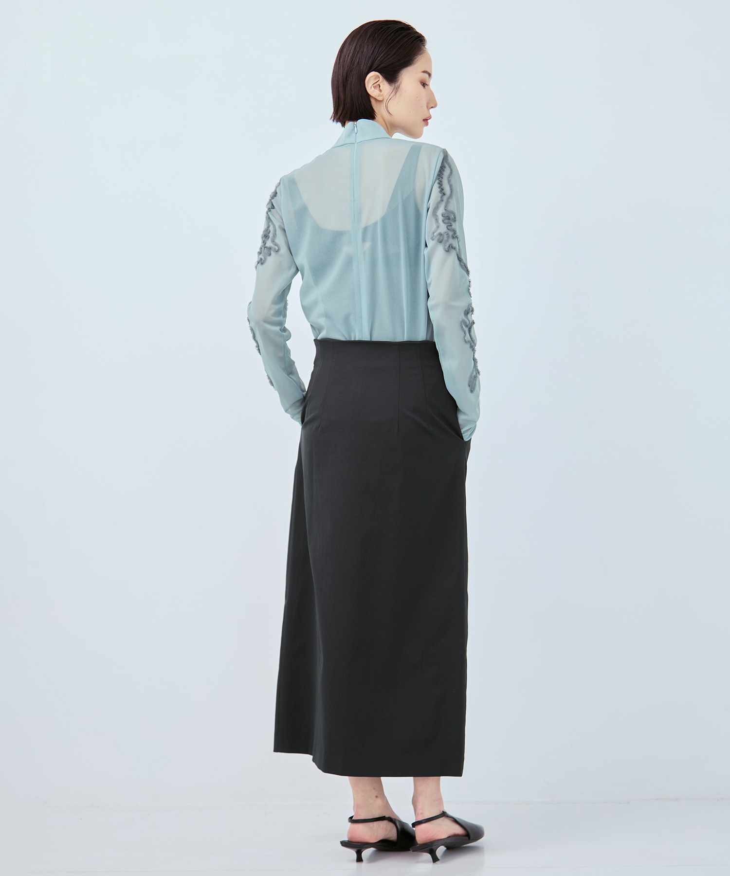 別注Cucurbita embroidered skirt MURRAL