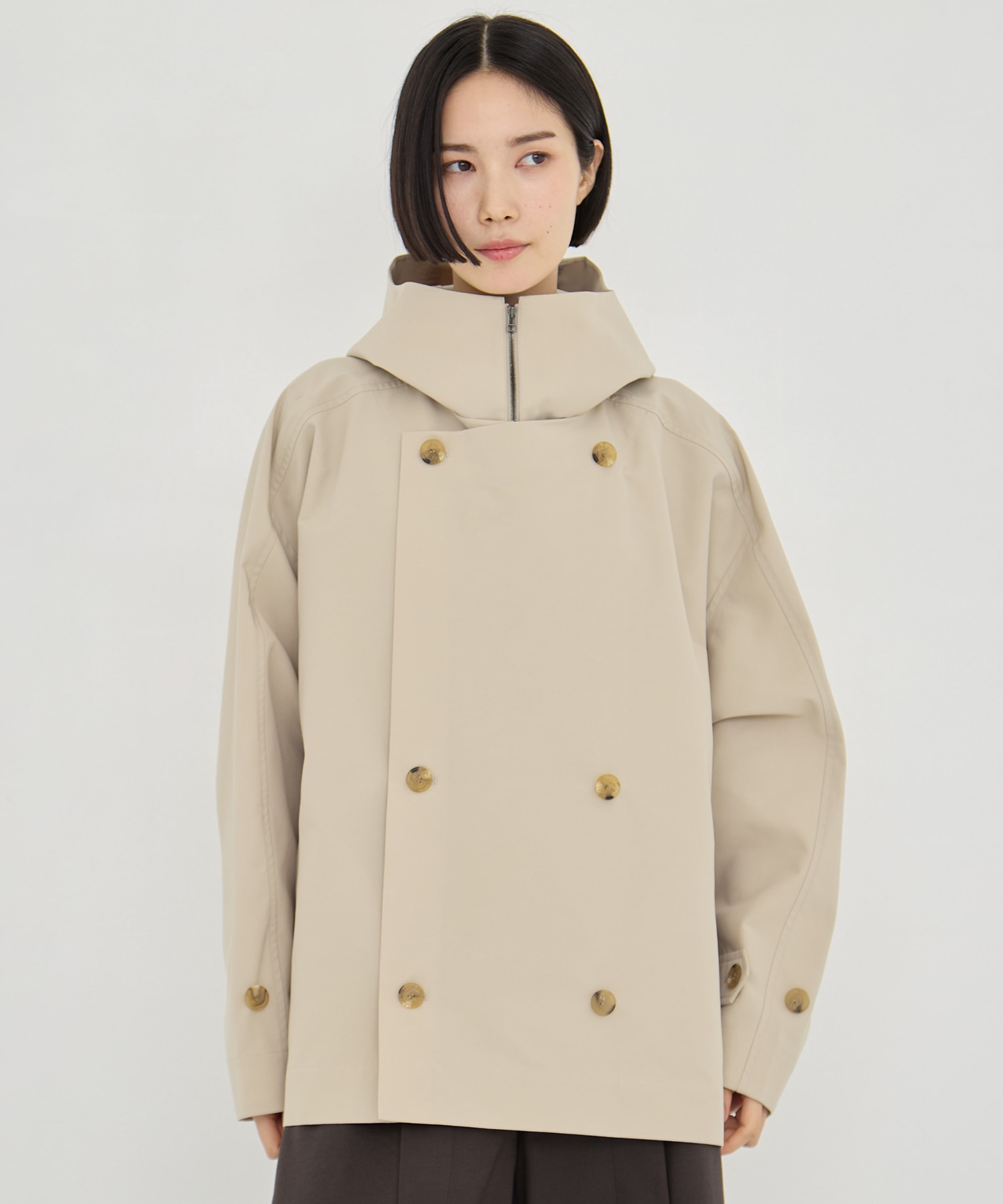 リサイクルナイロンタスランレイヤードブルゾン VACHEMENT