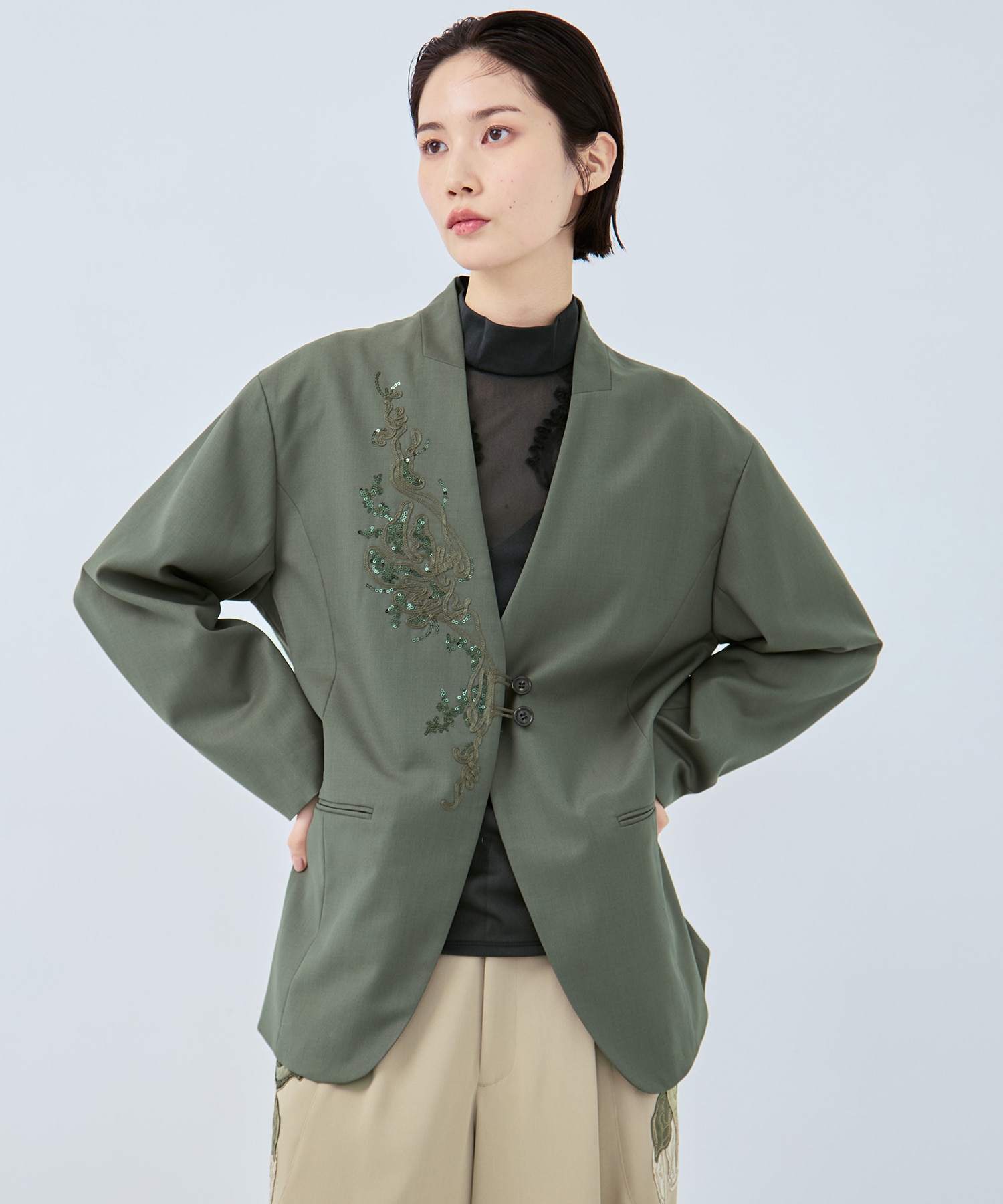 Veil embroidered jacket MURRAL