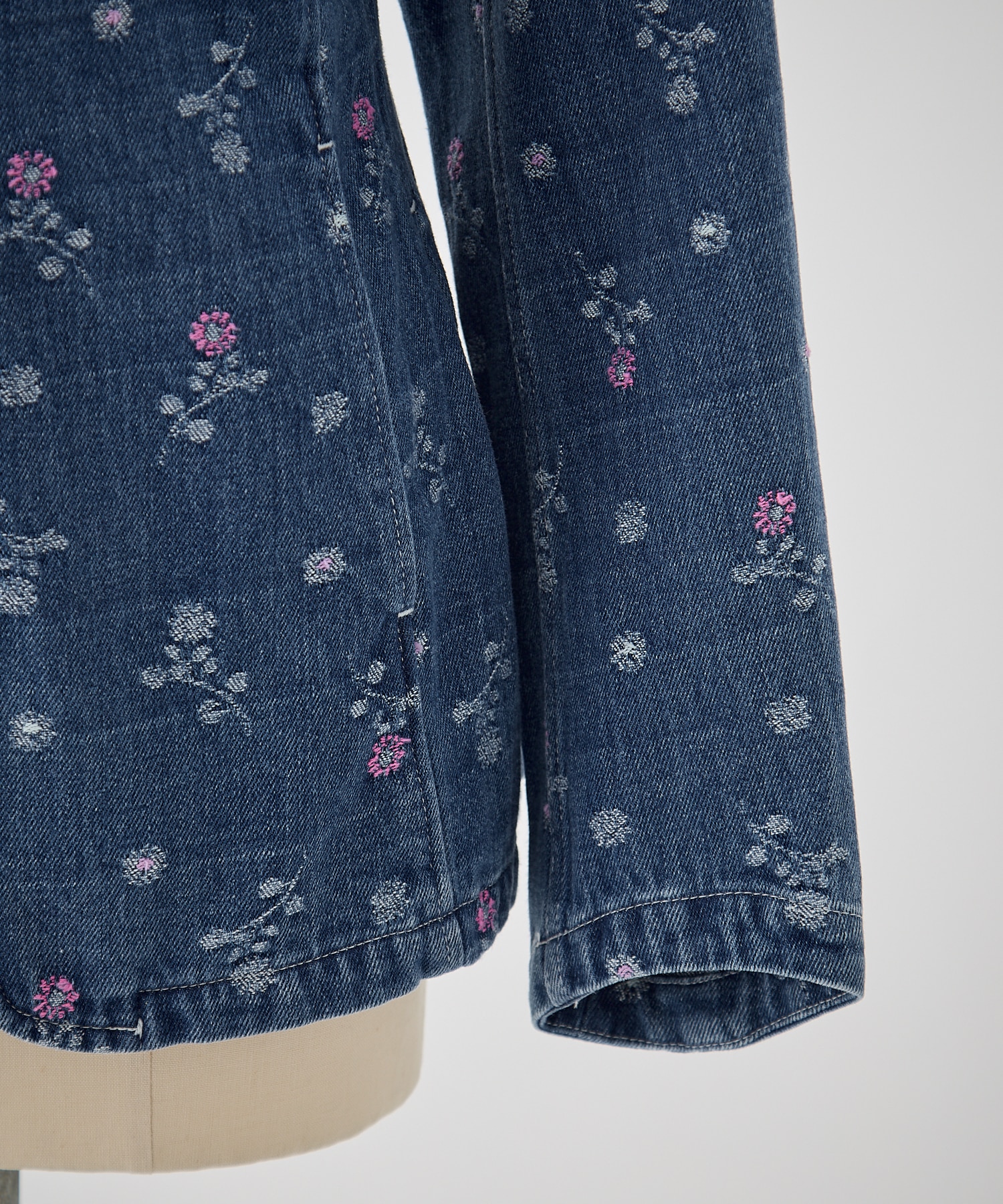 Floral Jacquard Denim Jacket Mame Kurogouchi