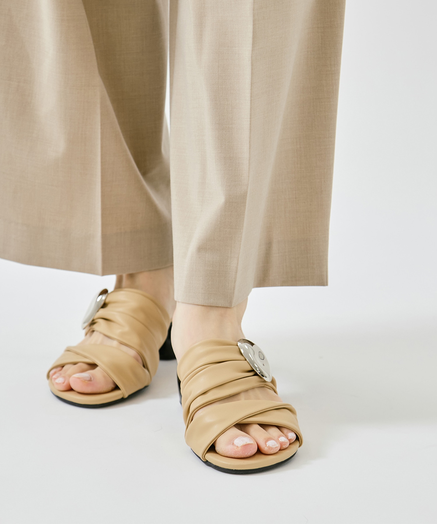 Twisted Vegan Leather Sandals STUDIOUS