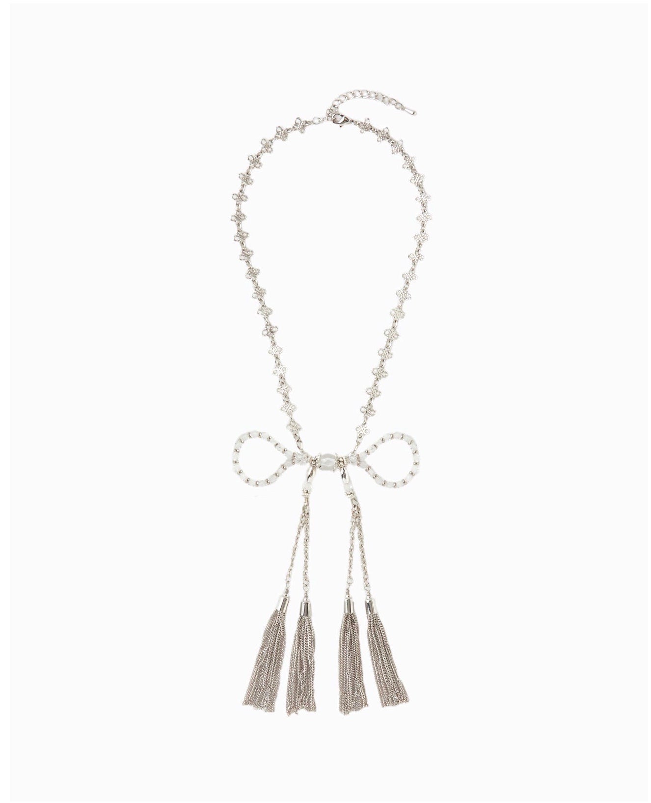 crystal ribbon chain necklace tanakadaisuke