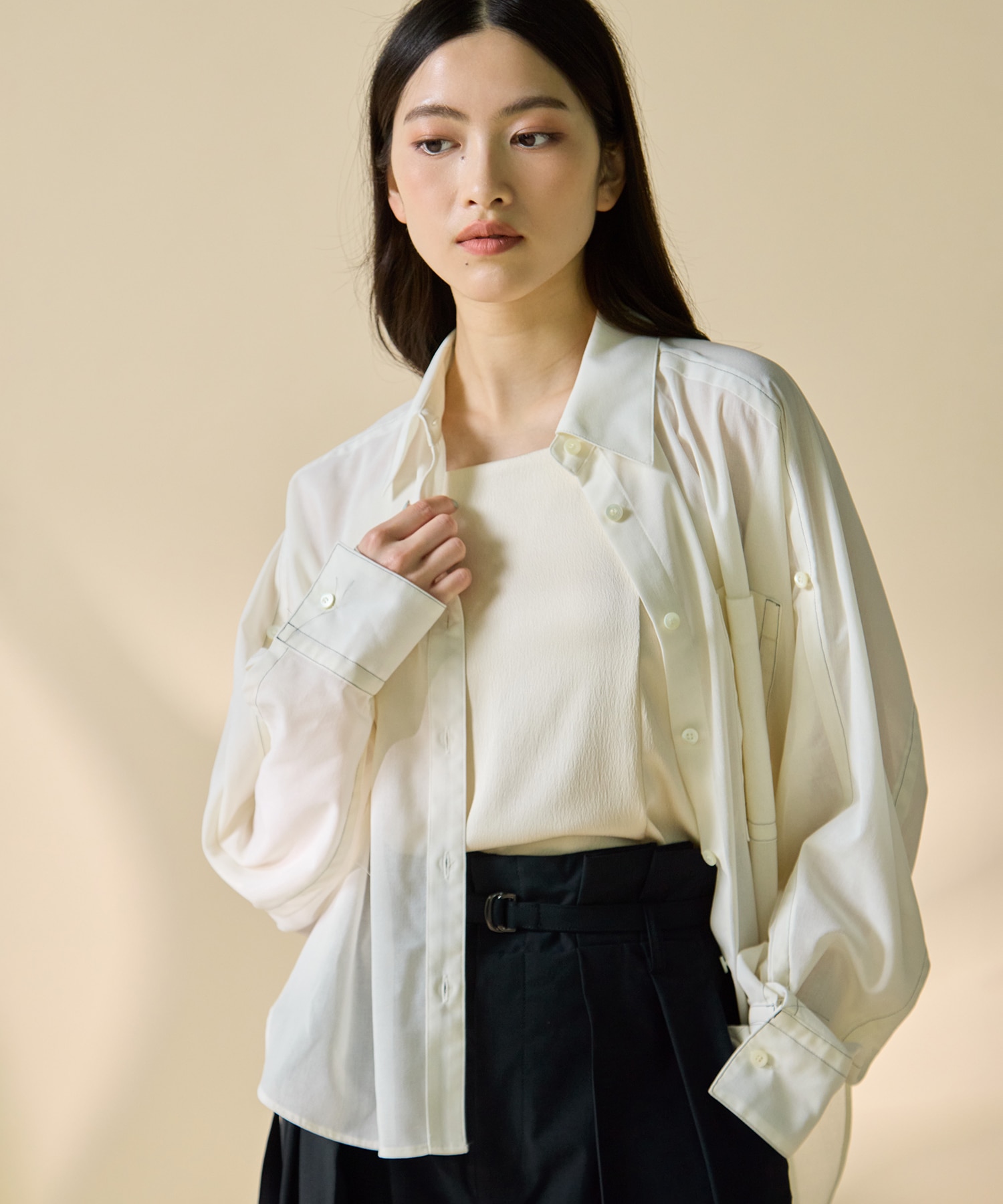 Matte Sheer Over Shirt STUDIOUS