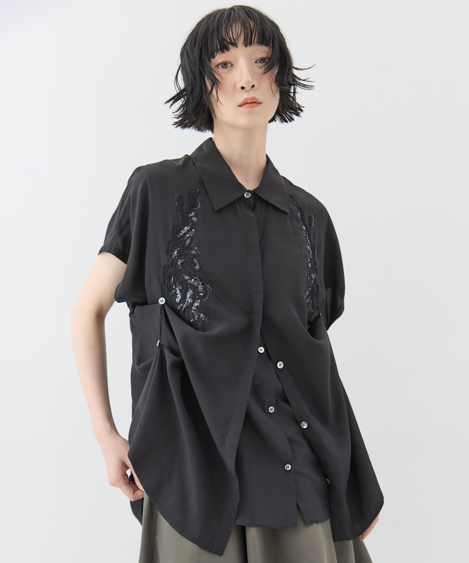 Veil embroidered shirt MURRAL