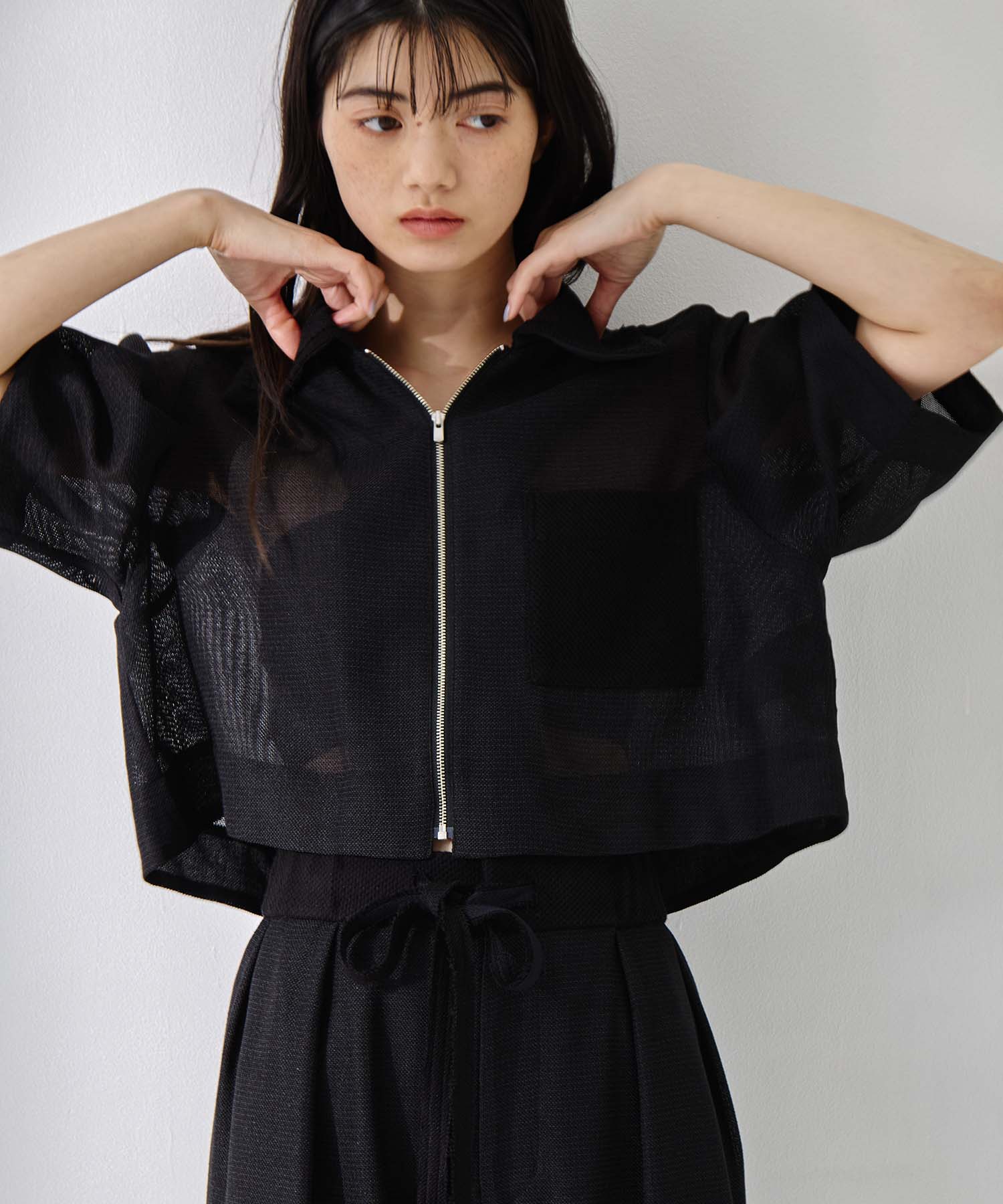 Washable Mesh Blouson 