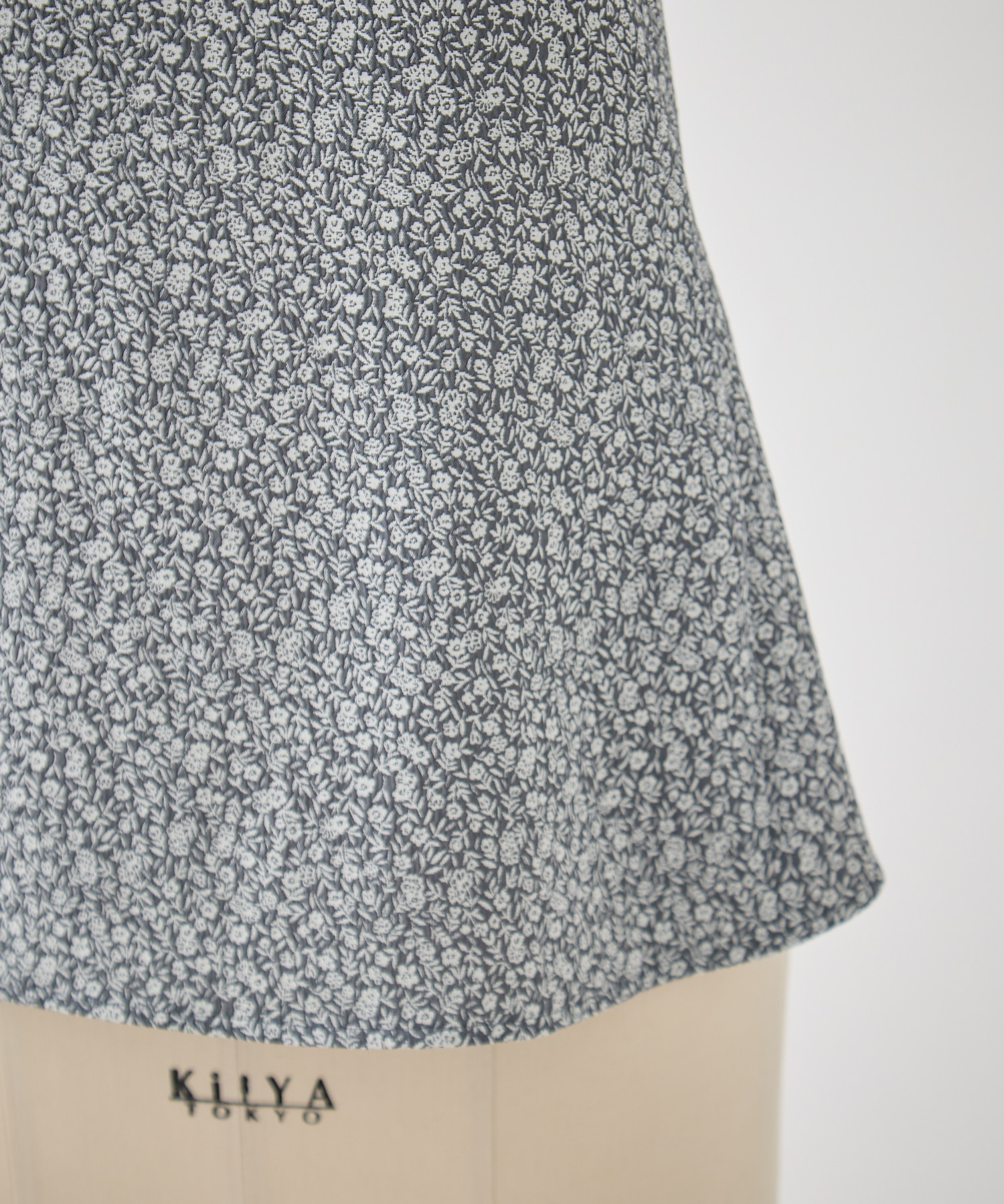 Floral Jacquard Open Back Top Mame Kurogouchi