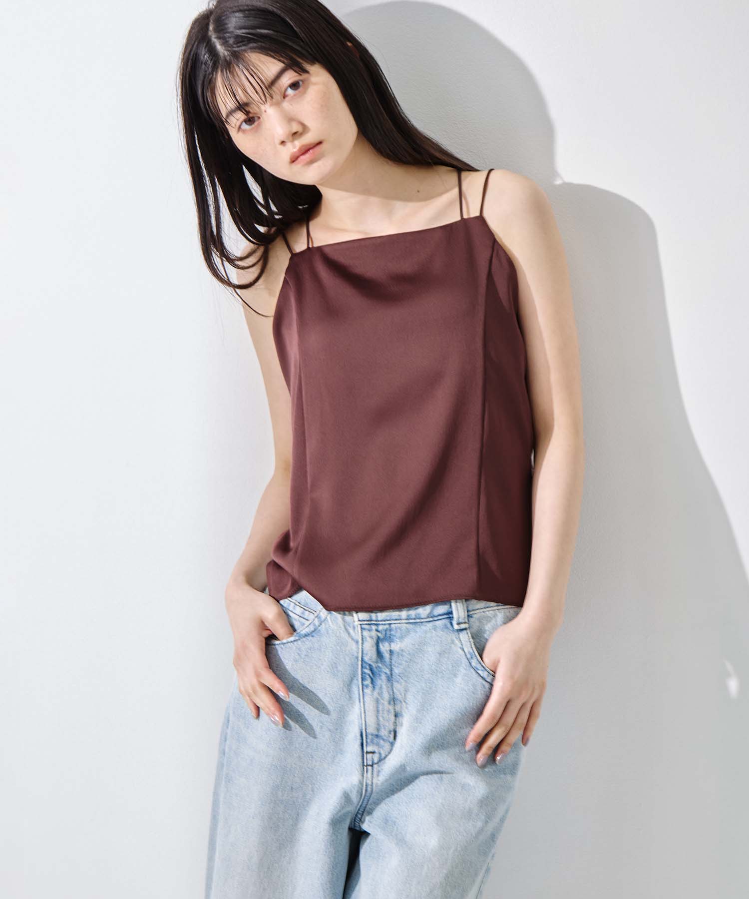 Stretch Satin Padded Camisole 