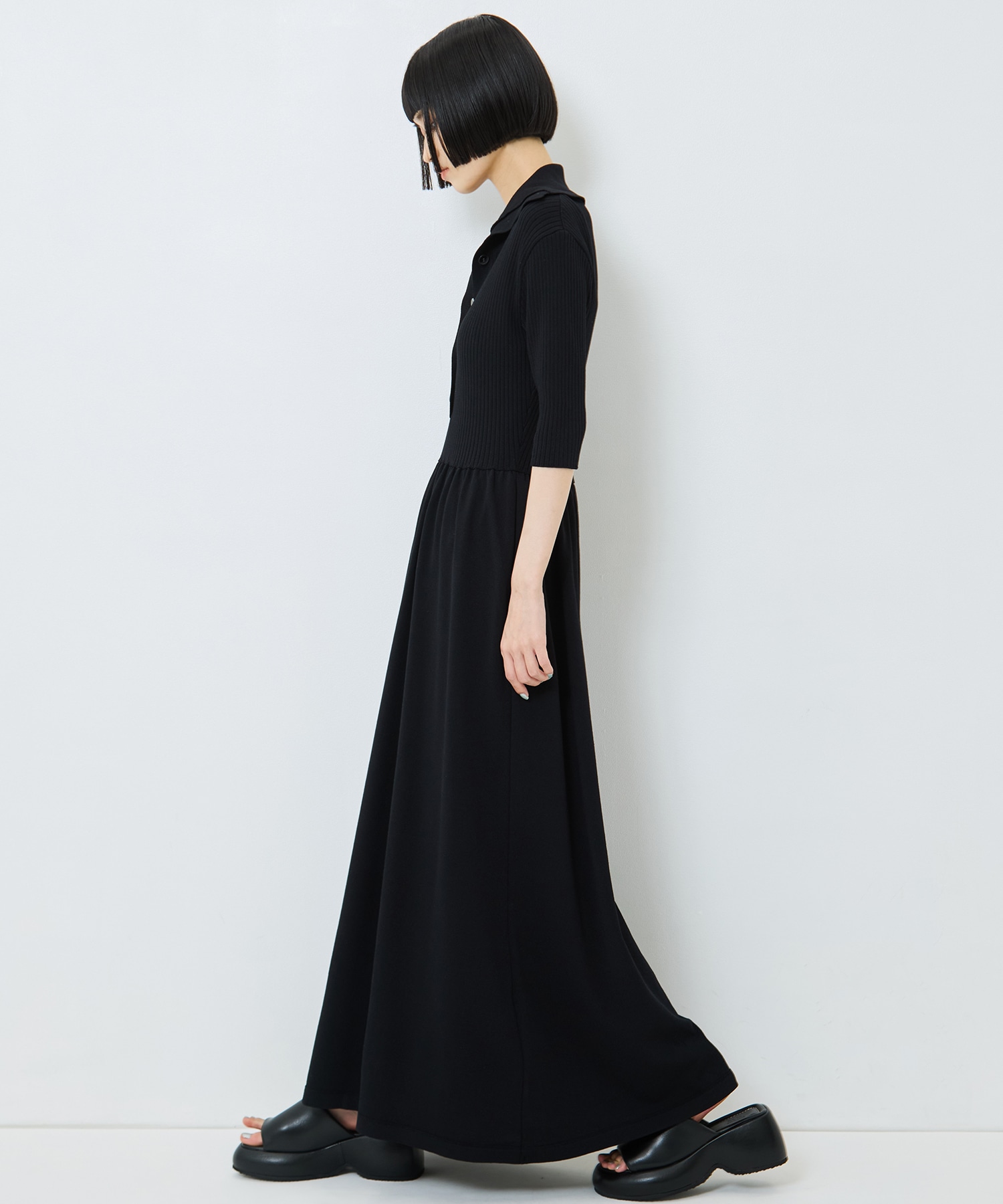 Sailor Collar Knit Dress STUDIOUS