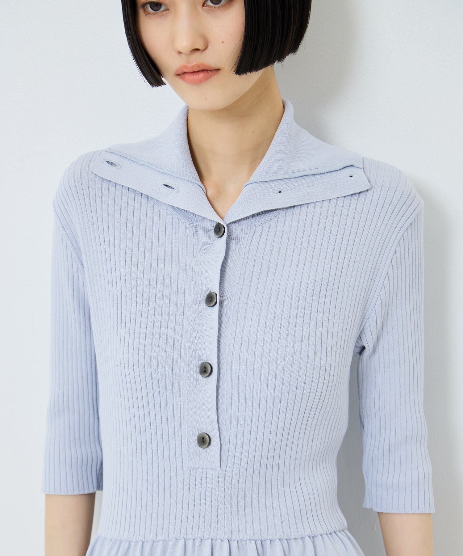 Sailor Collar Knit Dress STUDIOUS