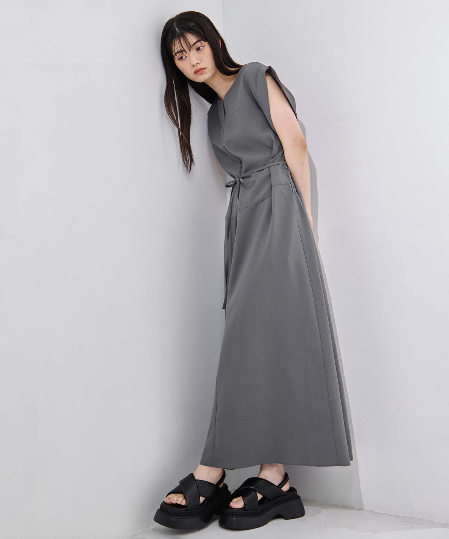 Back Tucked Dress STUDIOUS