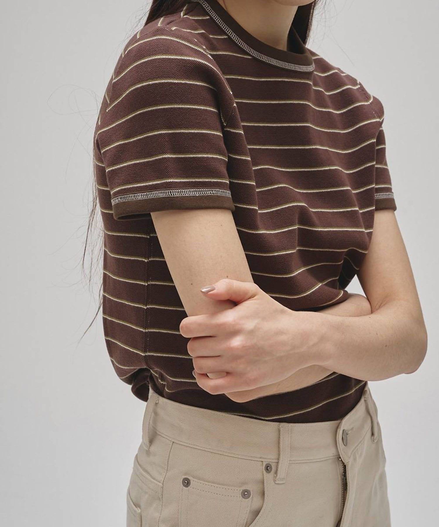Border Ringer Tee TODAYFUL