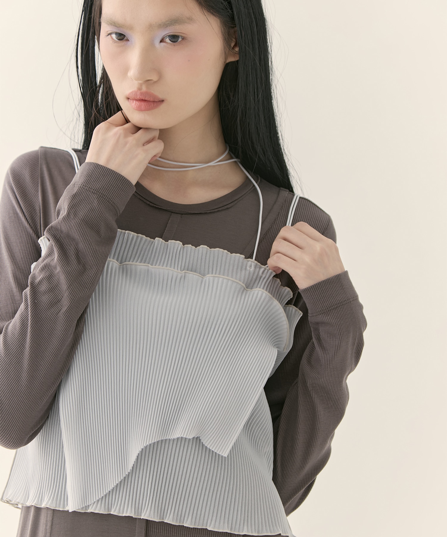 別注SHEER CAMISOLE(FREE GREY): kotohayokozawa: WOMENS｜ STUDIOUS