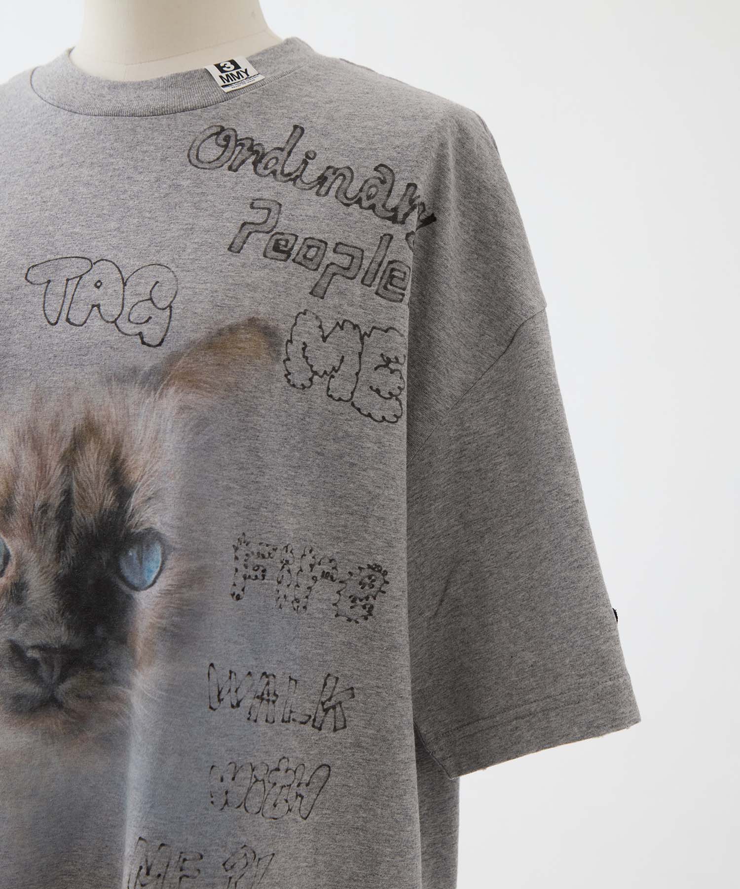 CAT PRINTED TEE Maison MIHARA YASUHIRO