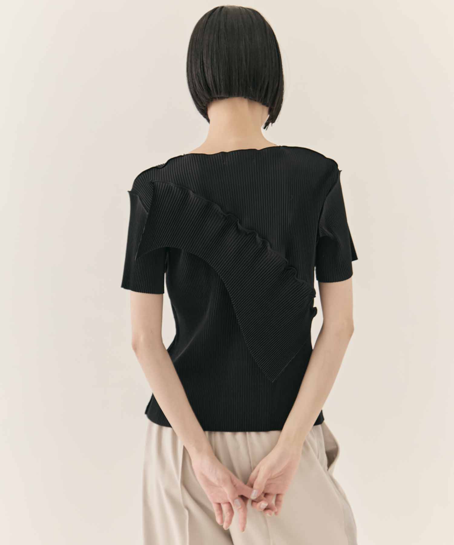 TODO WAVE TOP SHORT SLEEVE kotohayokozawa