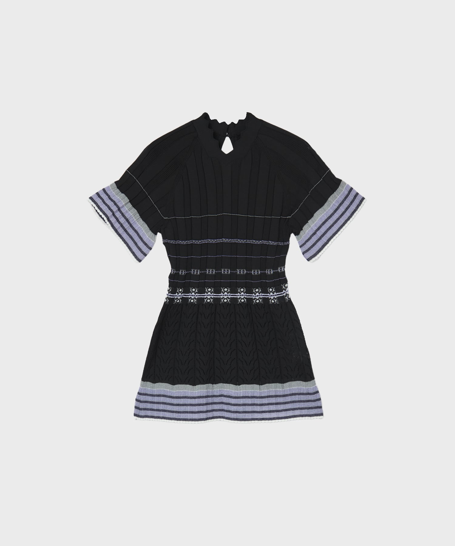 Lamp Shaped Knit Top Mame Kurogouchi
