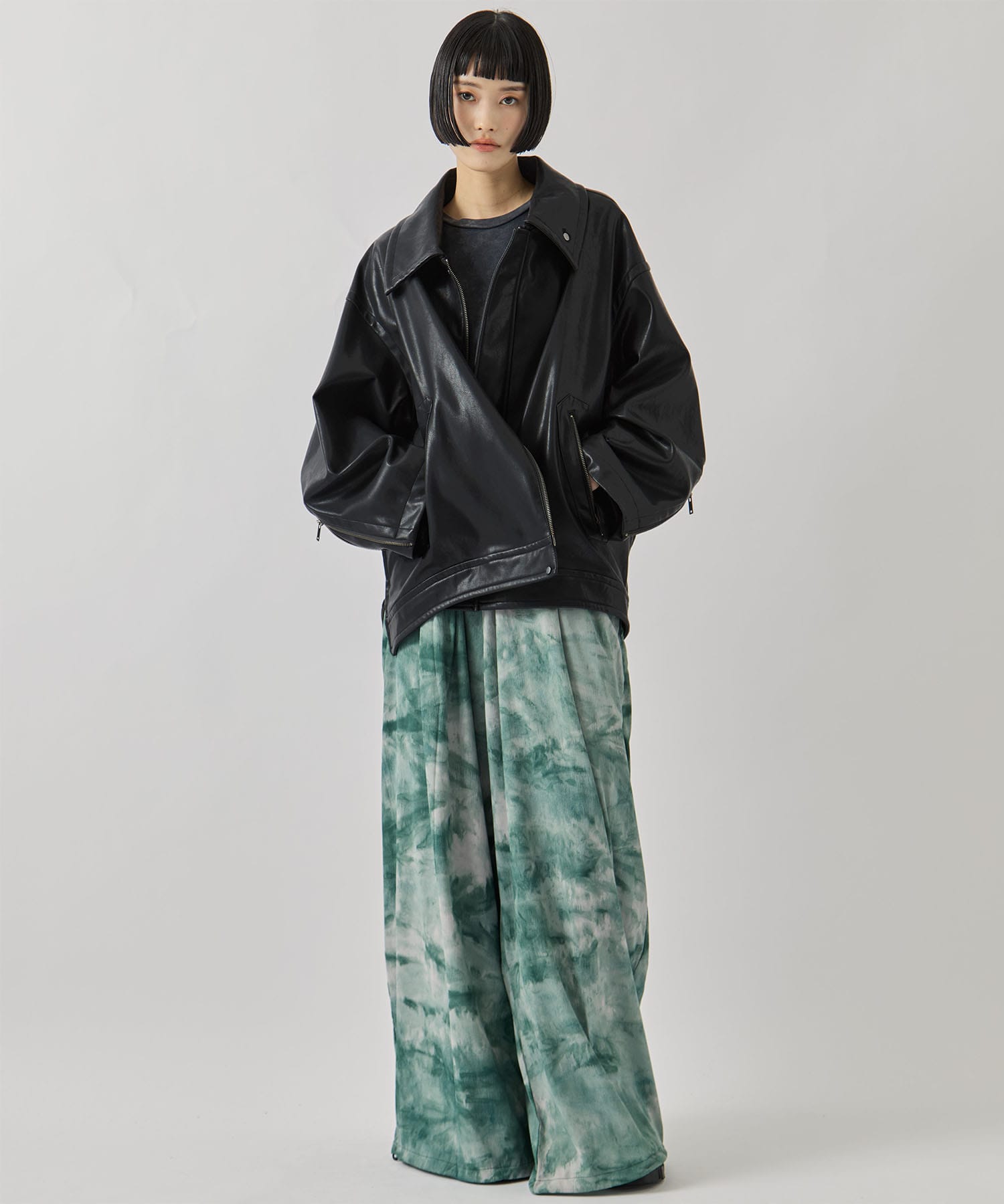 Y3-S26-0000-188/U_RE AOP WIDE PNT MULTCO(GRNカラーPT) Y-3