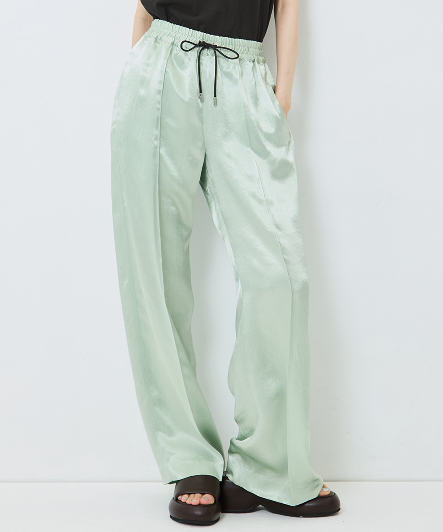 SATIN RELAX PANTS CINOH