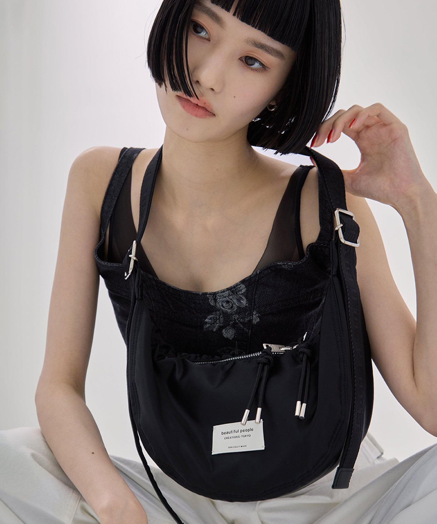 別注nylon moon shoulder bag beautiful people