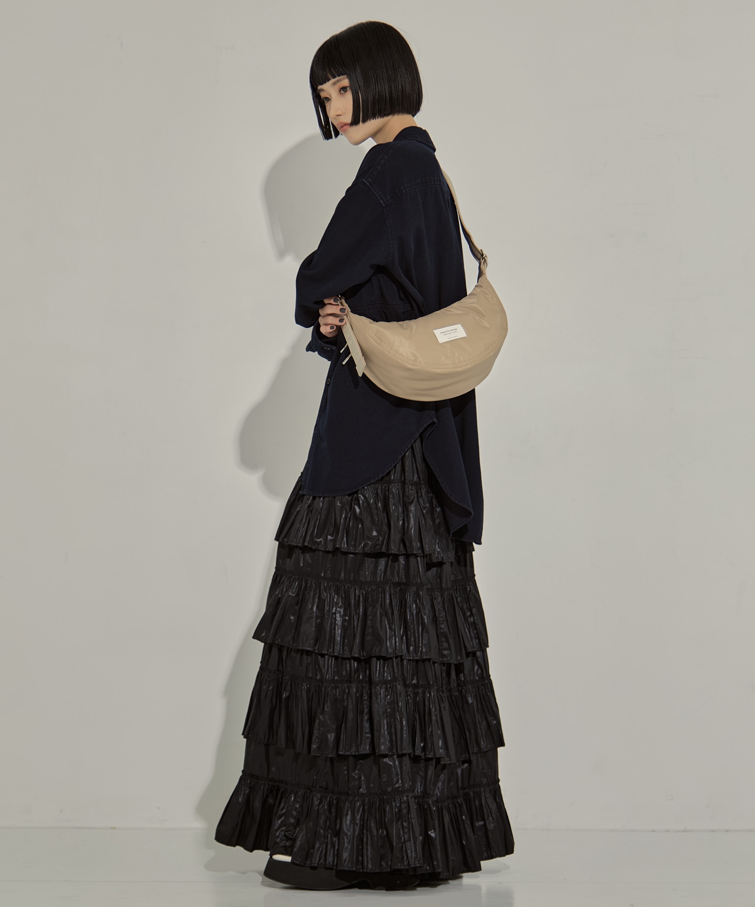 別注nylon moon shoulder bag beautiful people