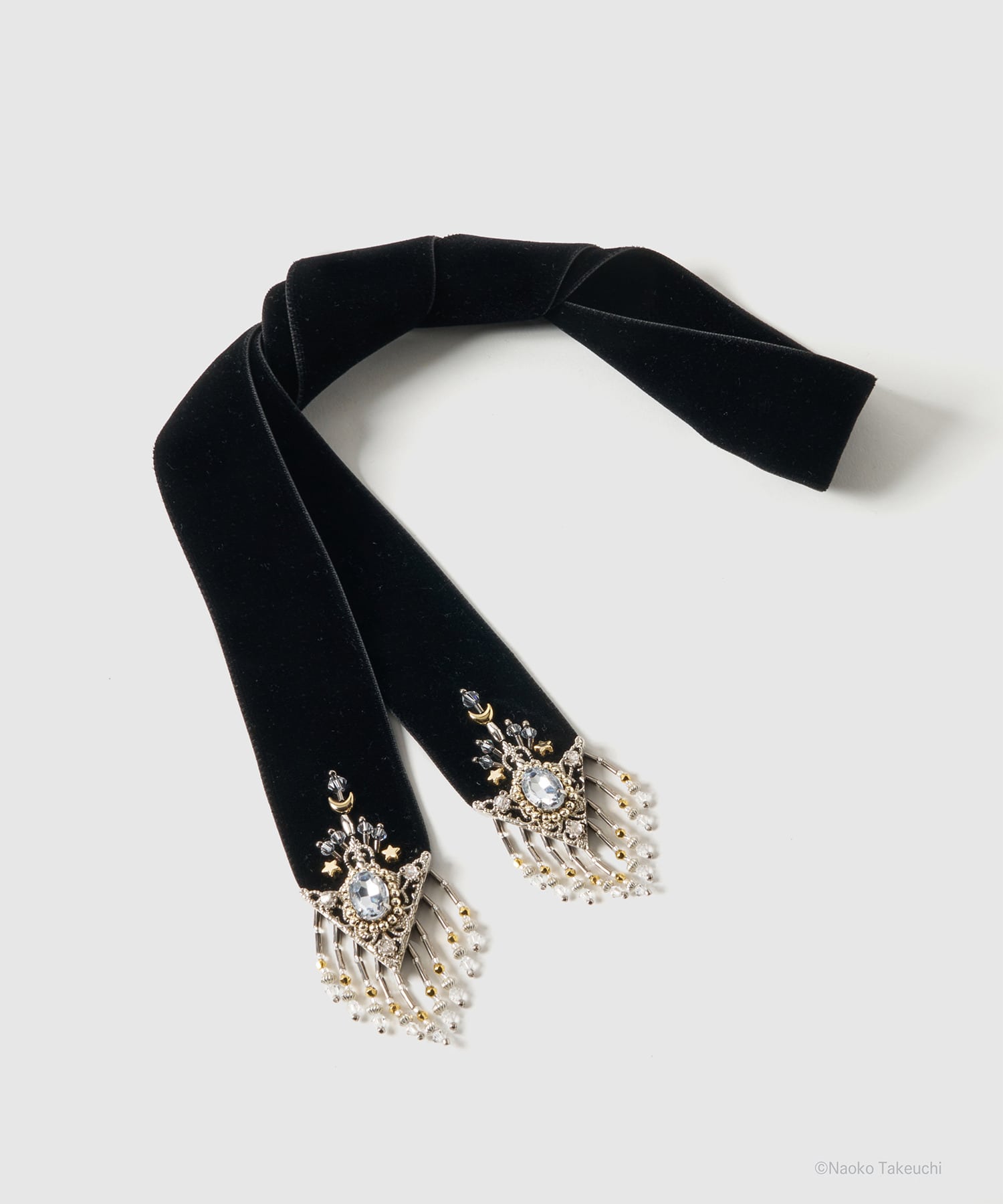 Sailor Moon crystal silver tip velvet long ribbon tanakadaisuke