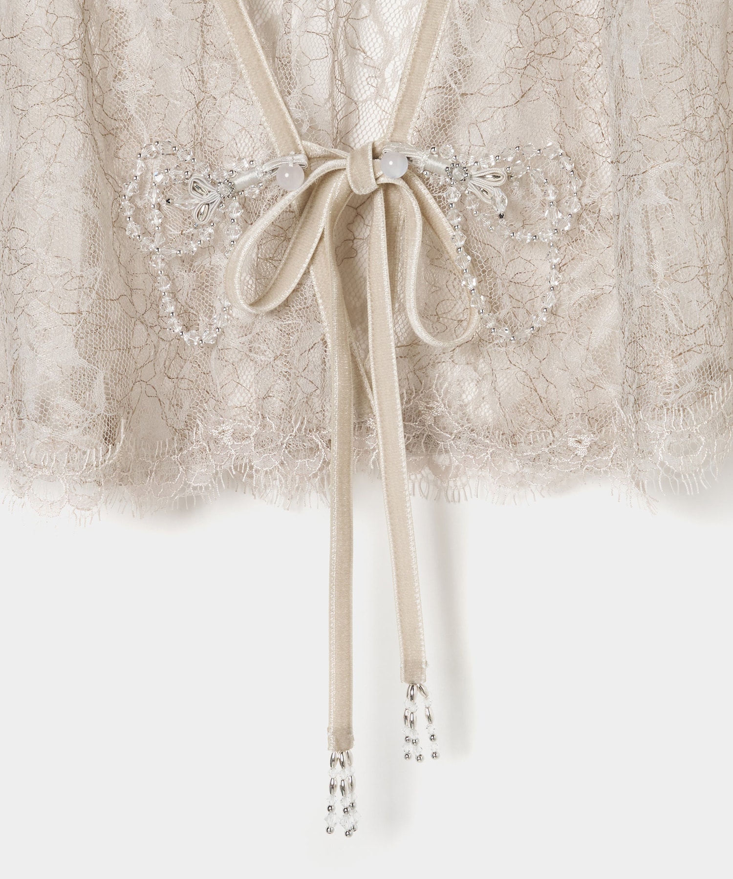 flower lace velvet ribbon cape tanakadaisuke