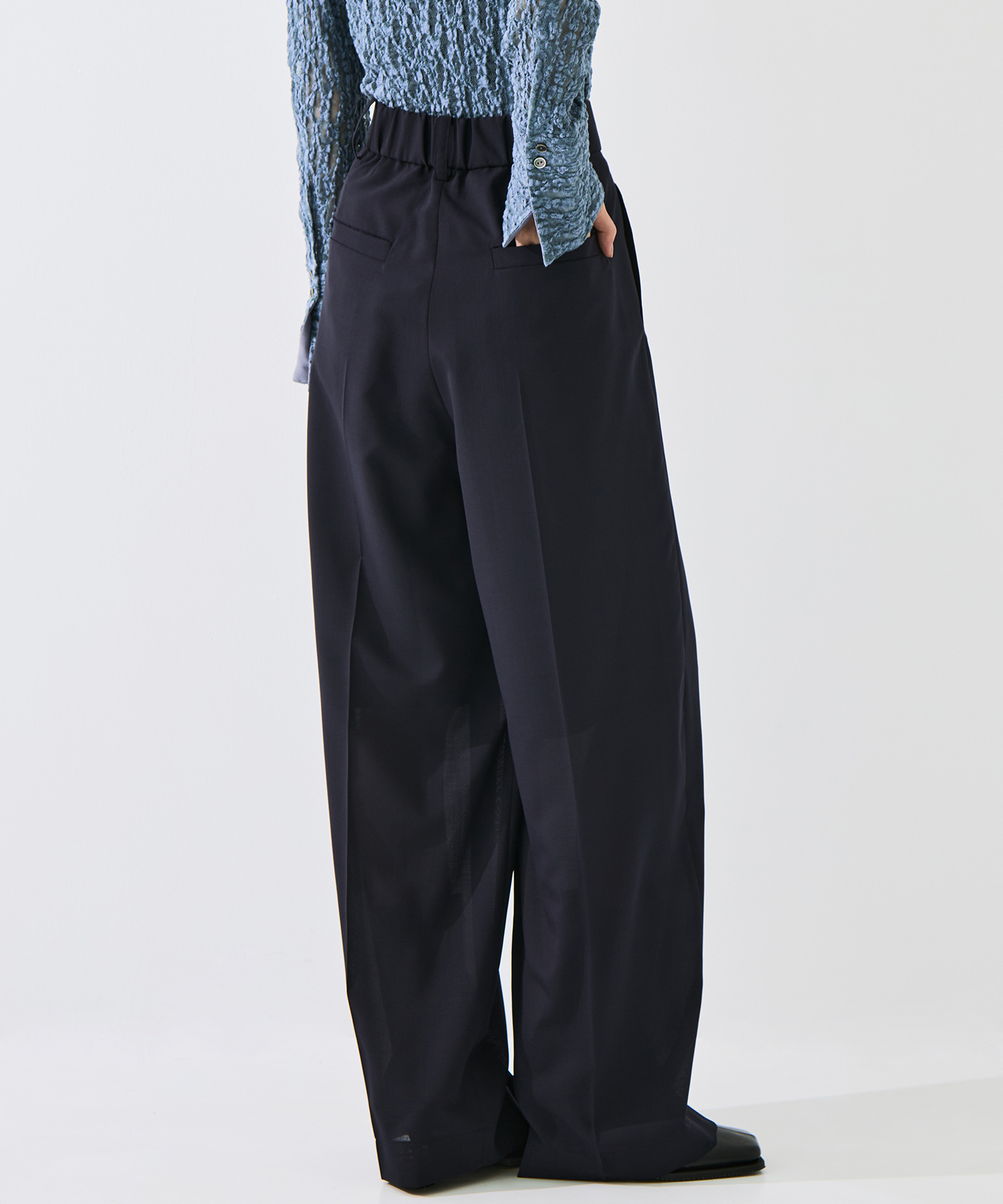 Sheer Double Tucked Trousers STUDIOUS