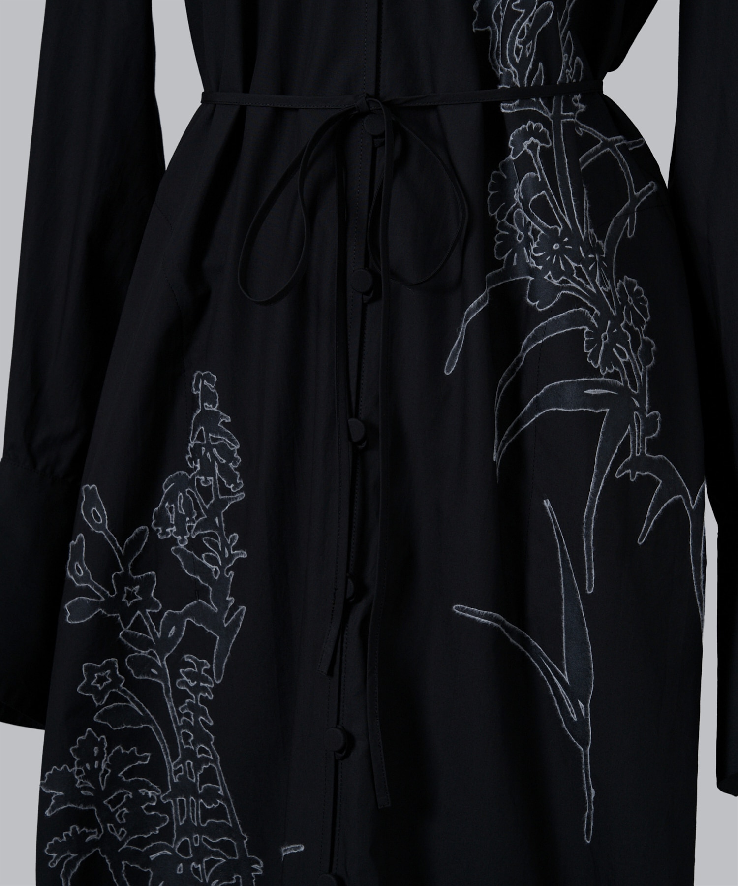 Washi Print Shirt Dress Mame Kurogouchi