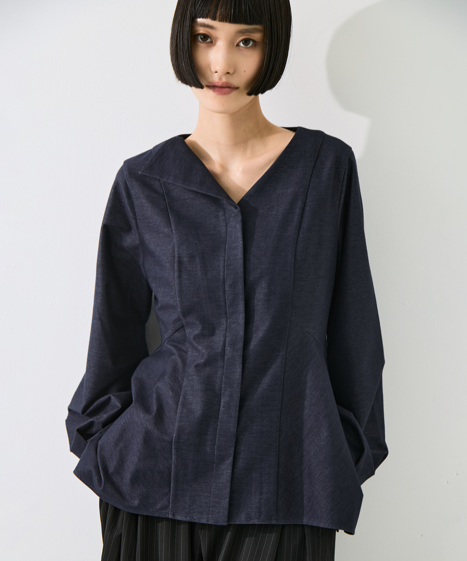 Form Peplum Tops STUDIOUS