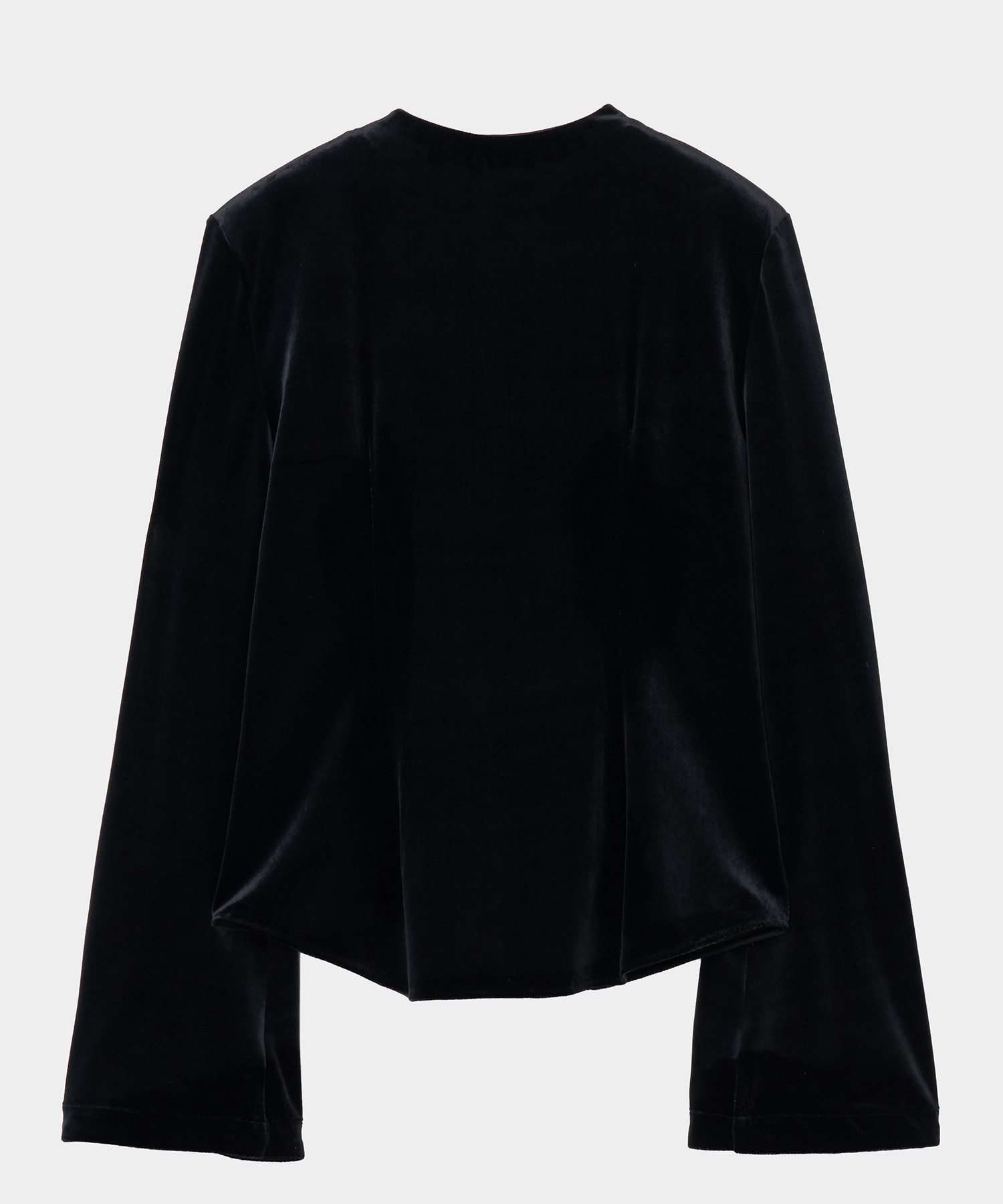 china button velour cardigan tanakadaisuke