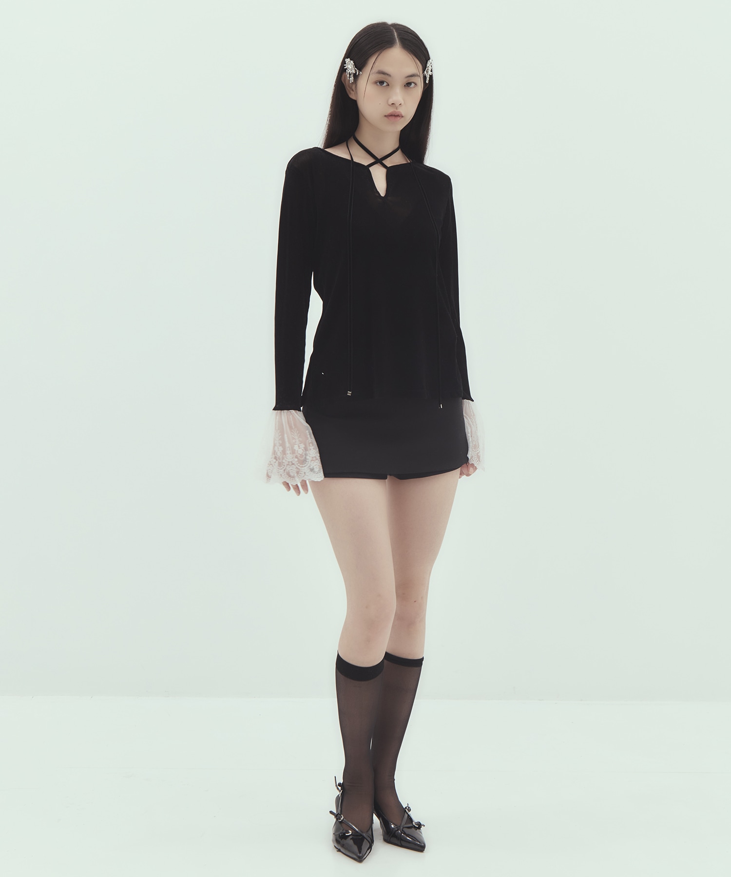別注 flocky tulle pullover tanakadaisuke