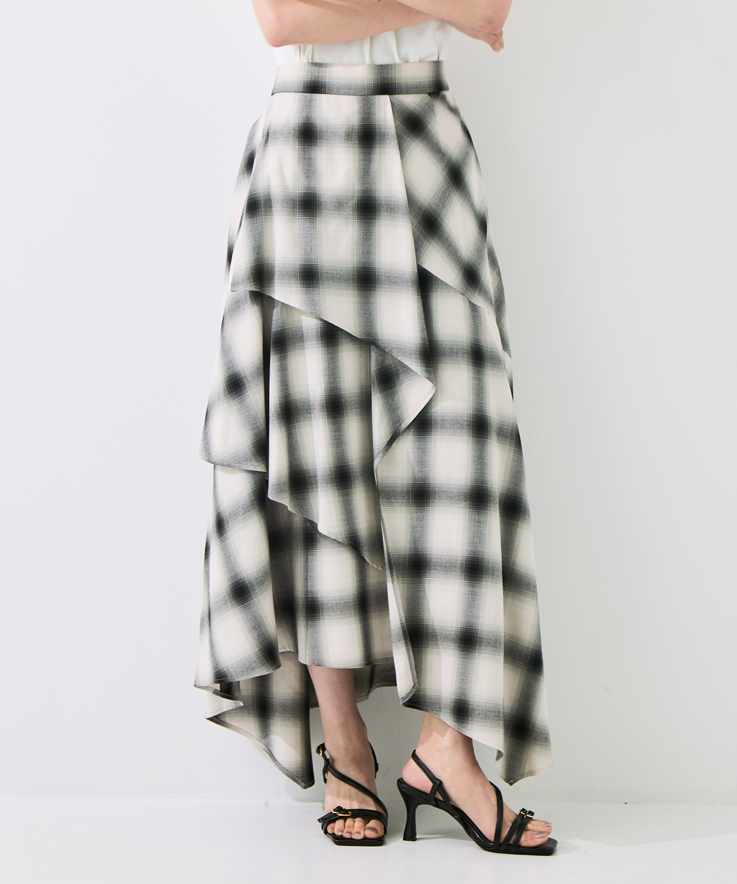 Layered Flare Skirt STUDIOUS