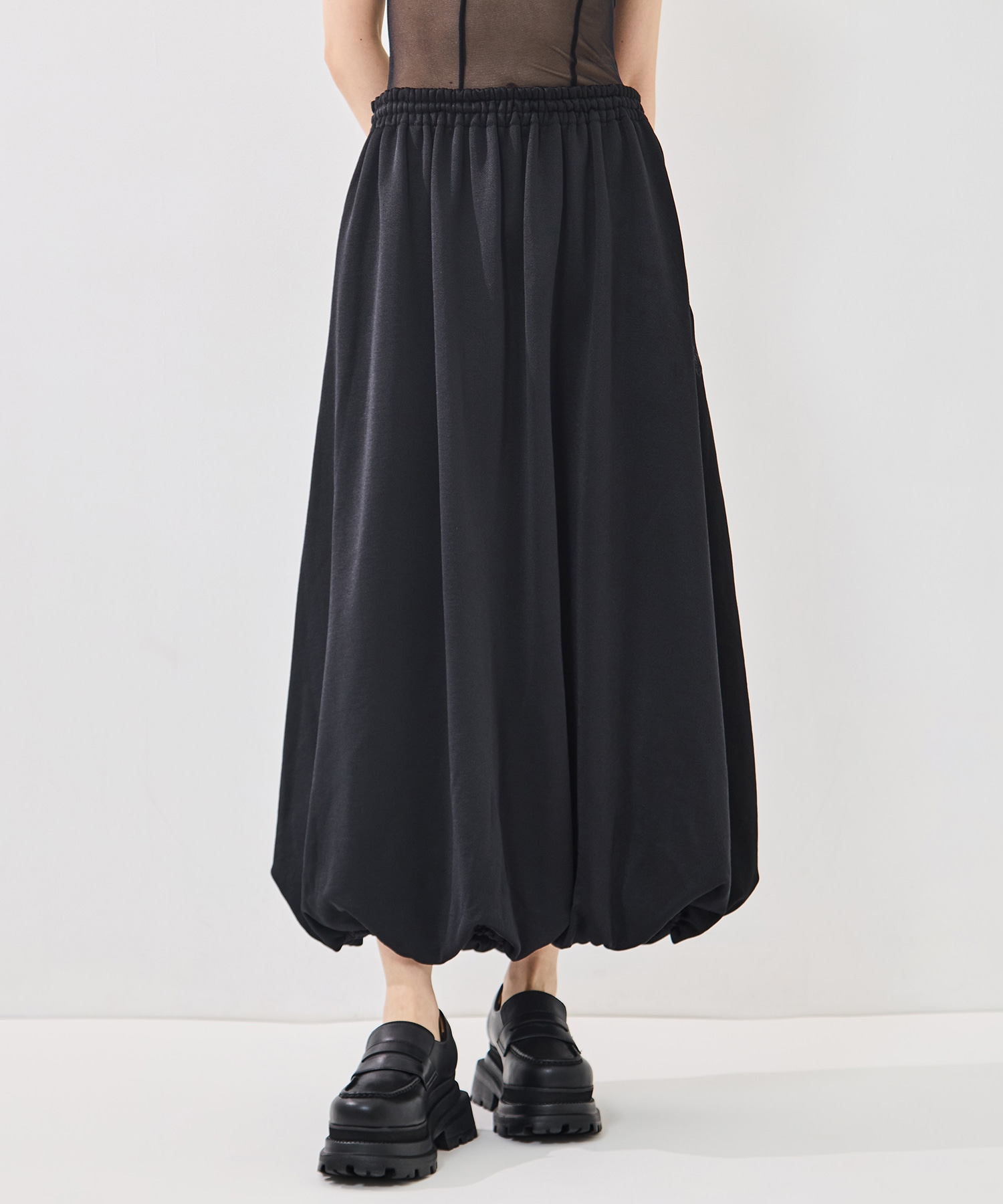 Ballon Track Skirt -Bright jersey Needles