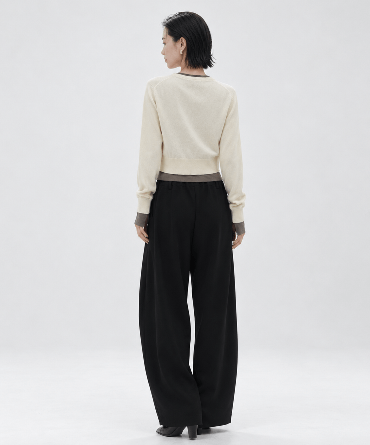 Double Layer Knit Cardigan STUDIOUS