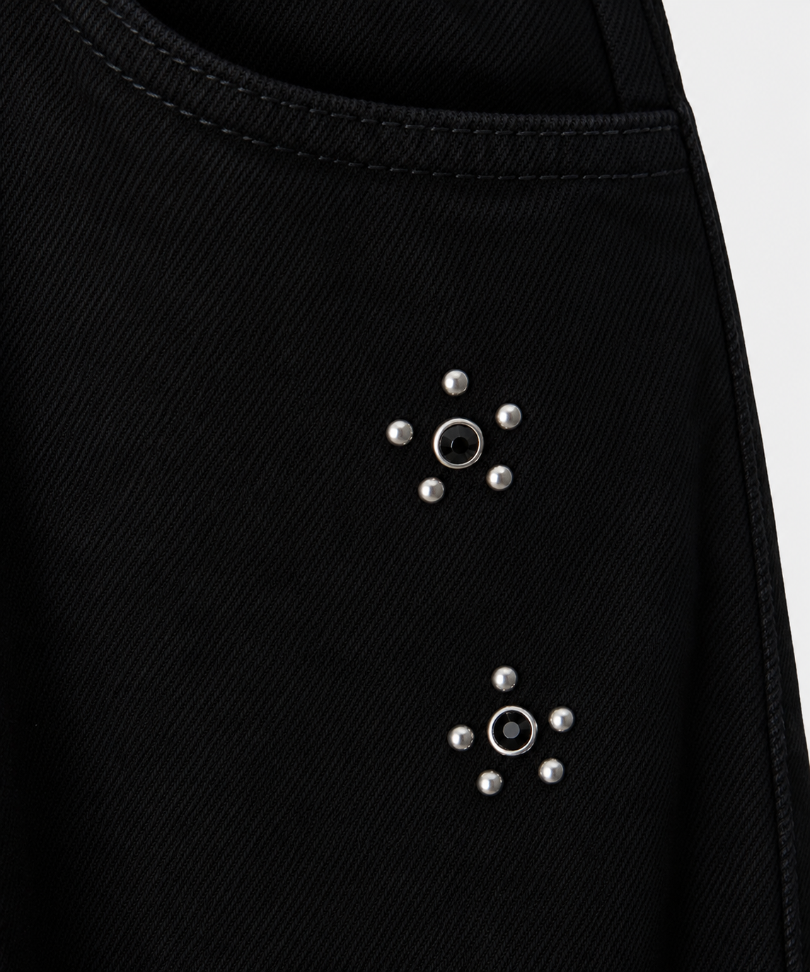TATTOO STUDS DENIM PANTS AMERI