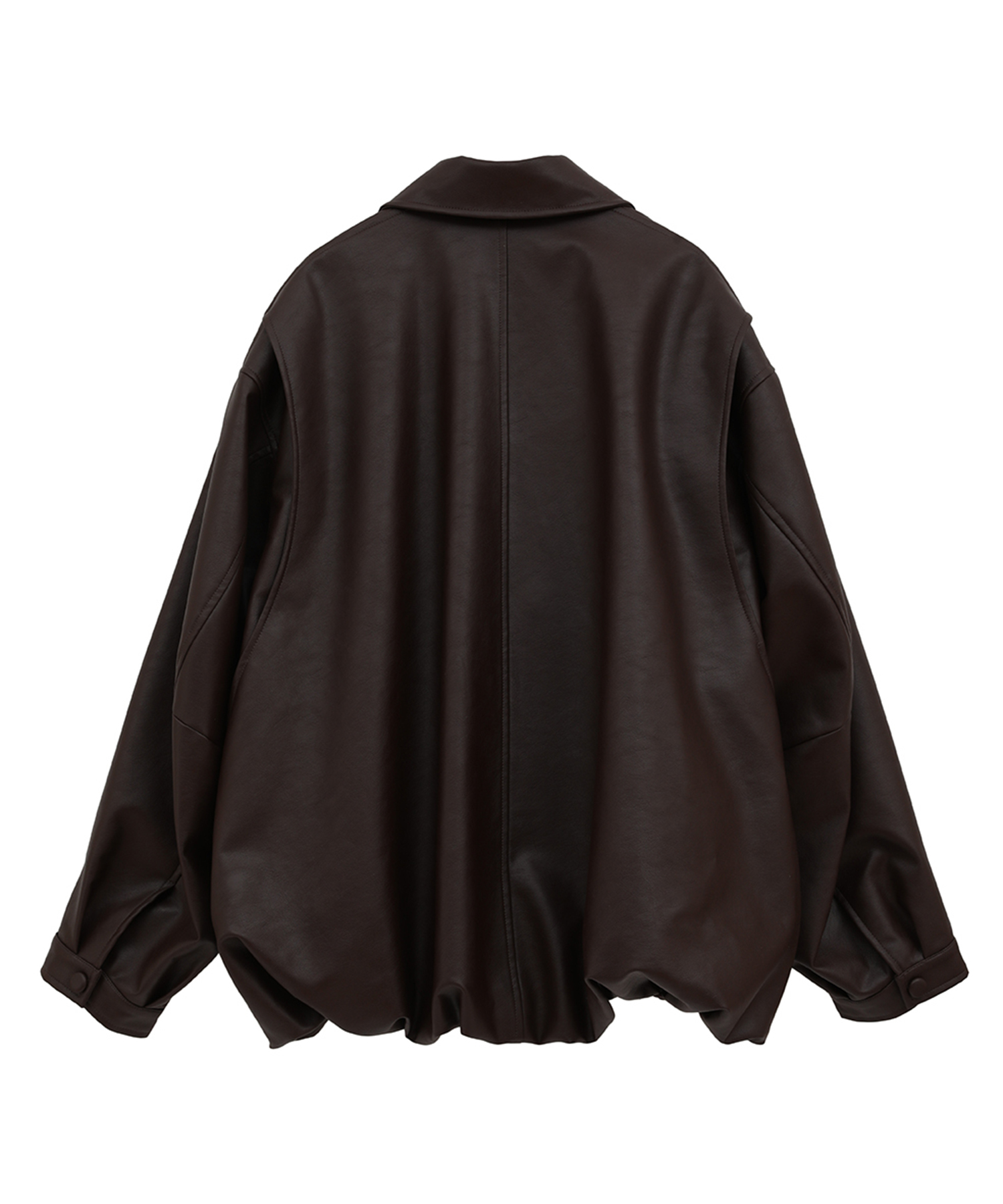 別注 FAKE LEATHER BALLOON JACKET CLANE