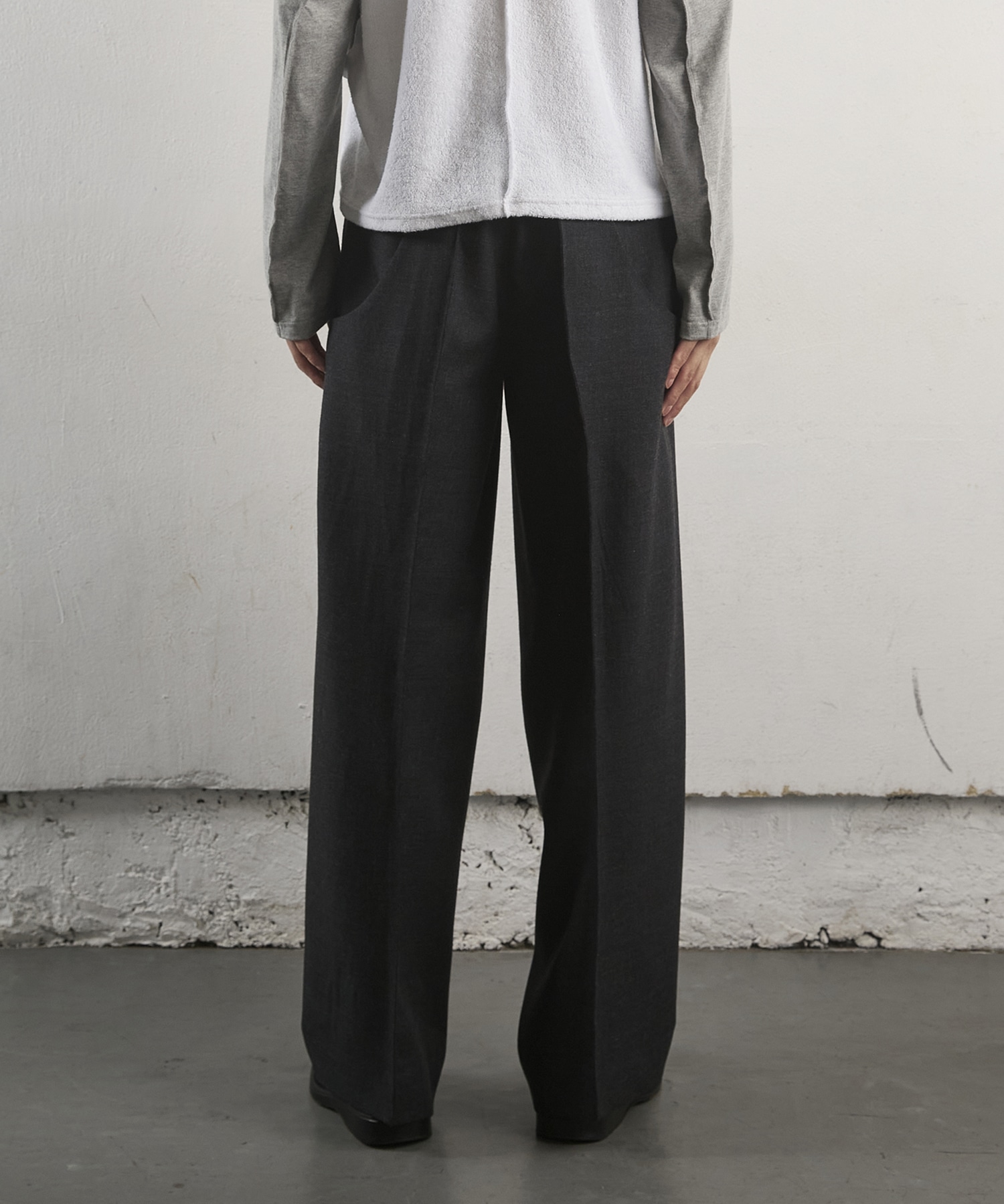 S-CURVED WIDE LEG UTILITY TROUSERS NVRFRGT