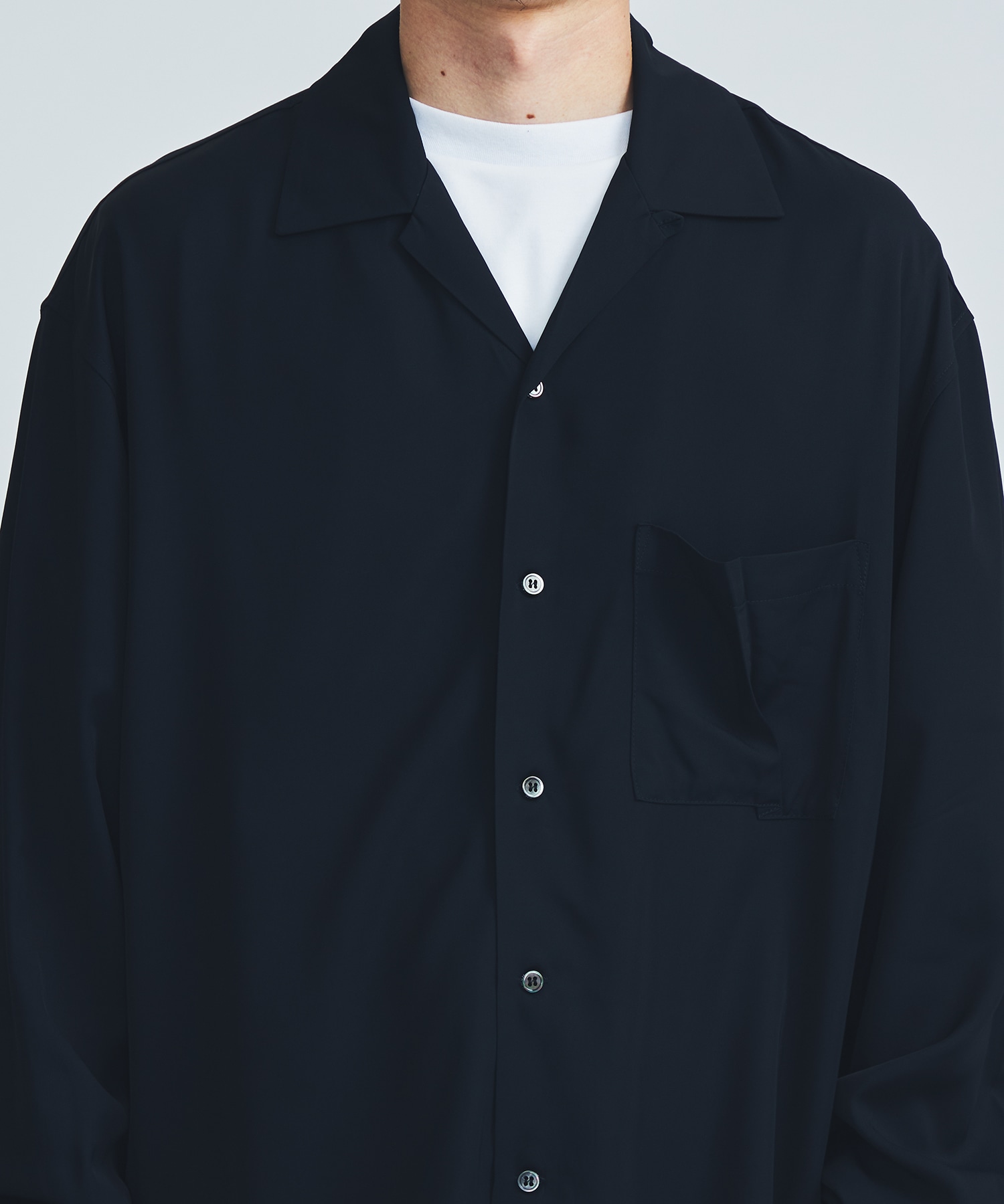 STUDIOUS別注 VISCOSE L/S OC SH(1 NAVY): Name.: MENS｜ STUDIOUS