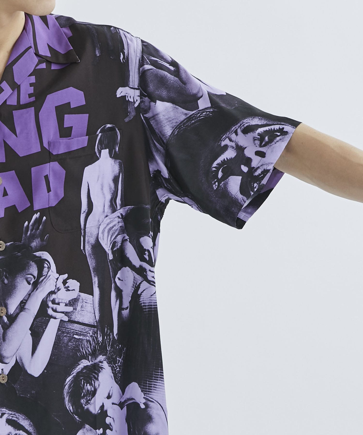 HAWAIIAN SHIRT S/S ( TYPE-1 )(S PURPLE): WACKO MARIA: MENS