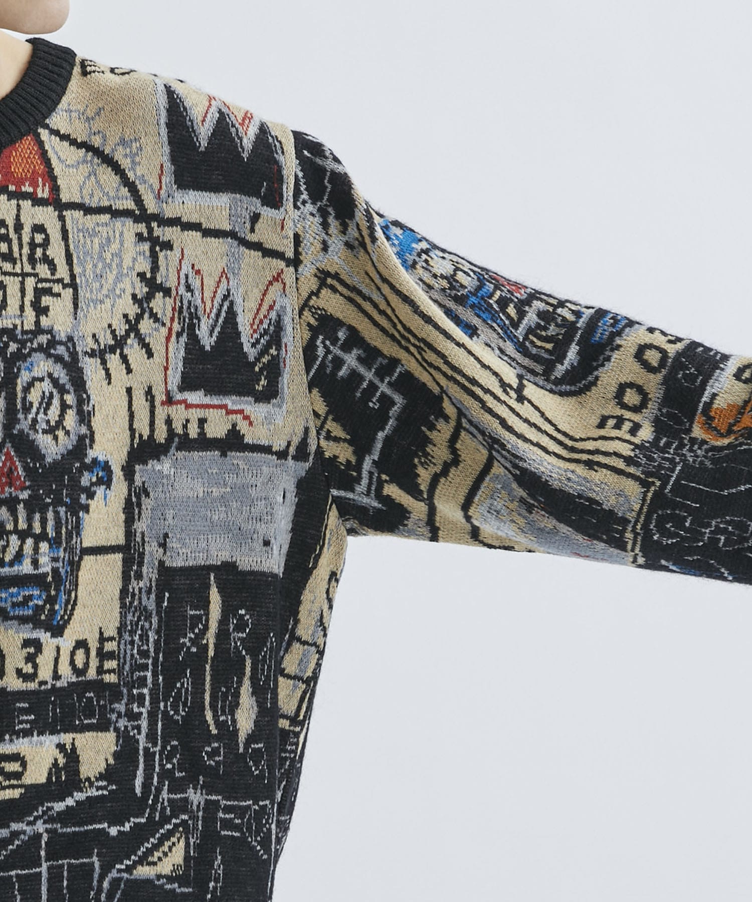 JEAN-MICHEL BASQUIAT / CREW NECK SWEATER ( TYPE-1 )｜WACKO MARIA