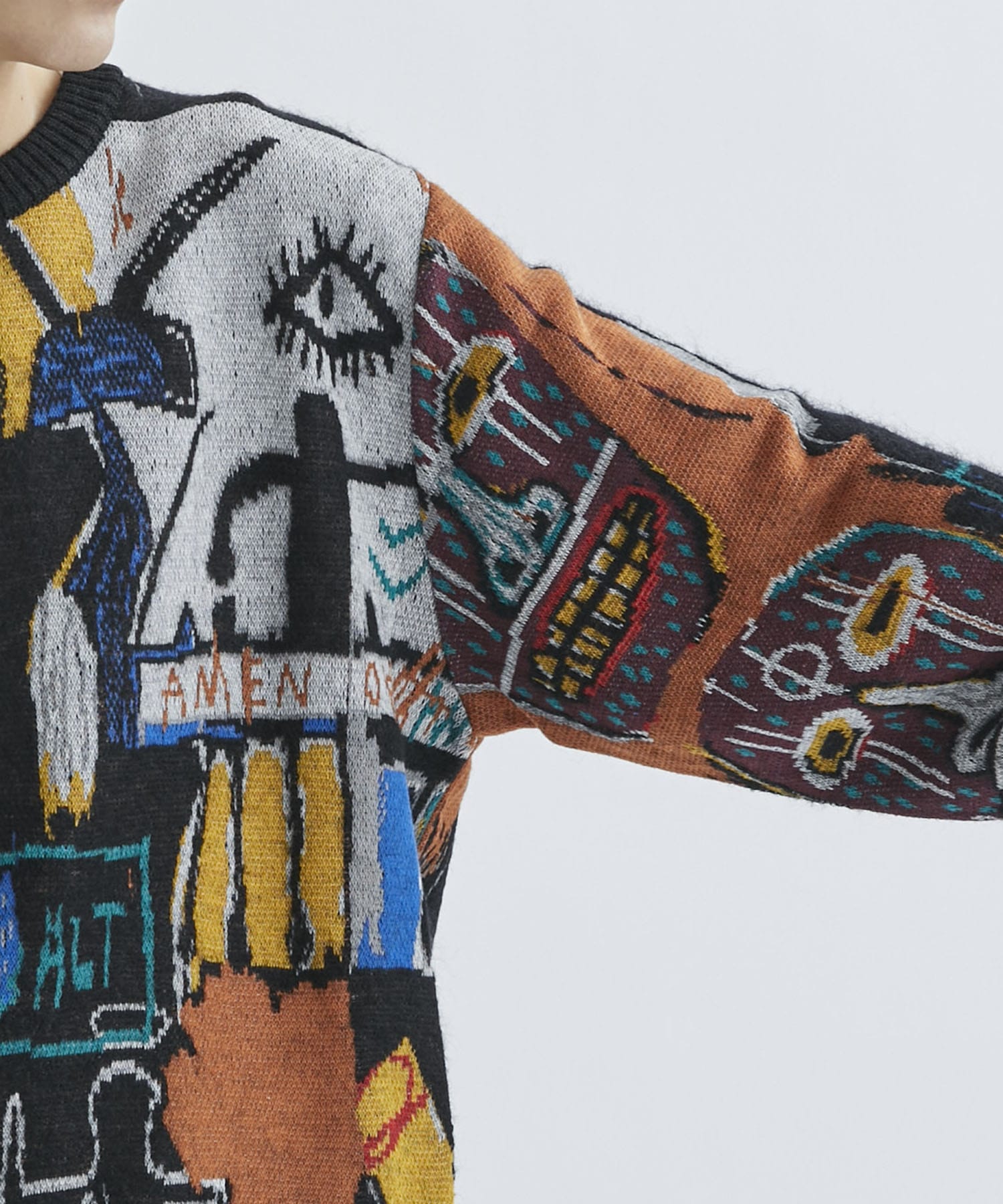 JEAN-MICHEL BASQUIAT / CREW NECK SWEATER ( TYPE-2 )｜WACKO MARIA