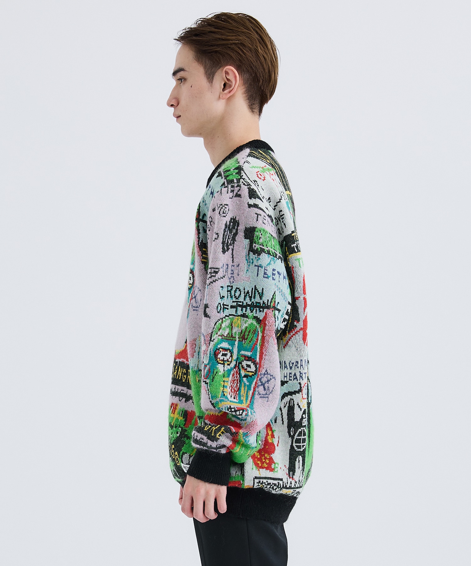 JEAN-MICHEL BASQUIAT / CREW NECK SWEATER ( TYPE-3 )｜WACKO MARIA