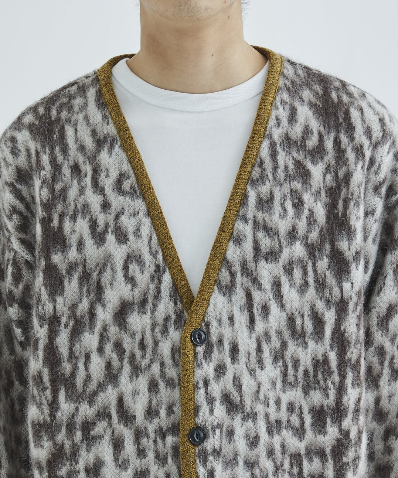 WACKOMARIA】緑 LEOPARD CARDIGAN／新品タグ付／送料込-