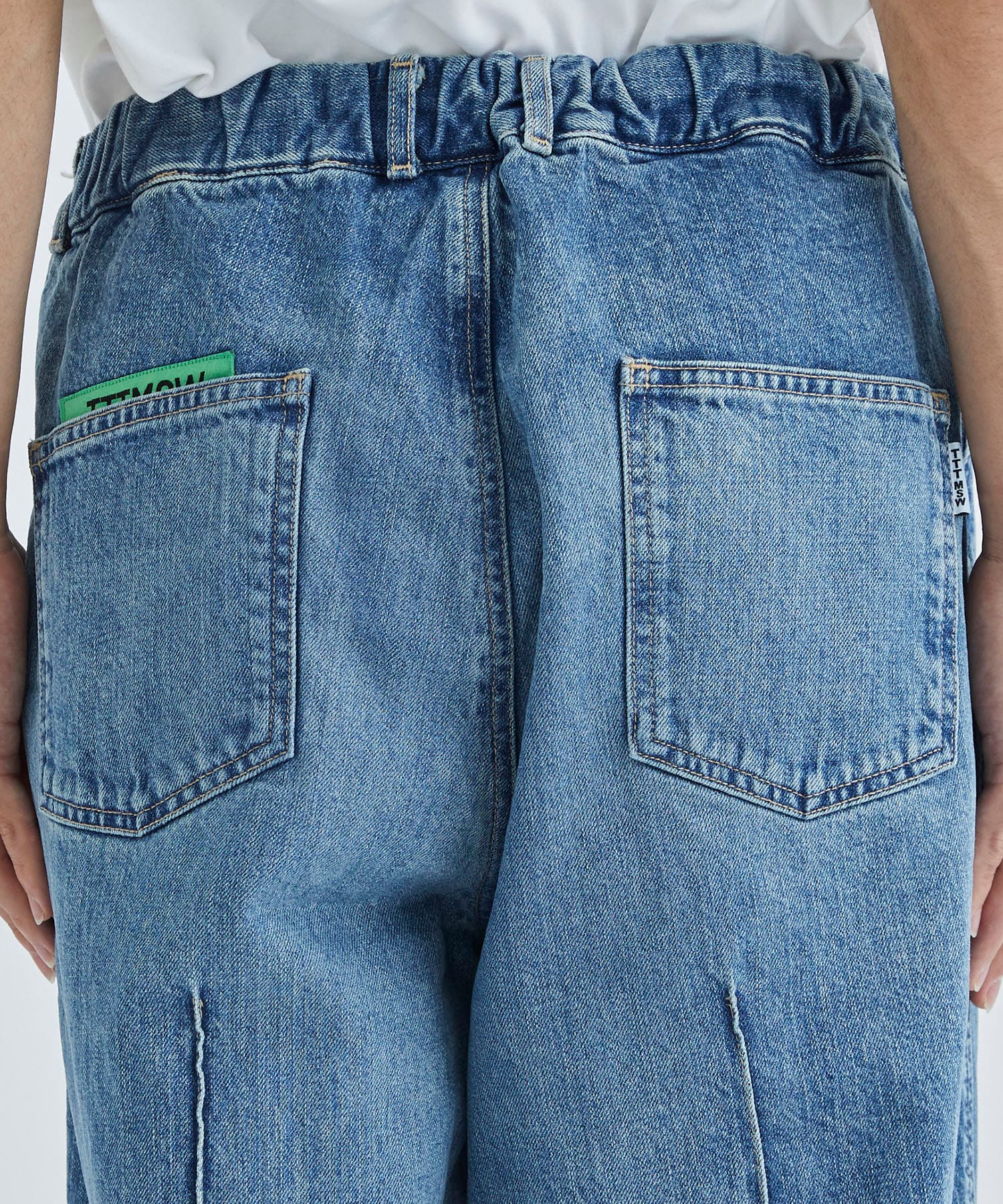 Organic cotton denim wide pants TTT MSW