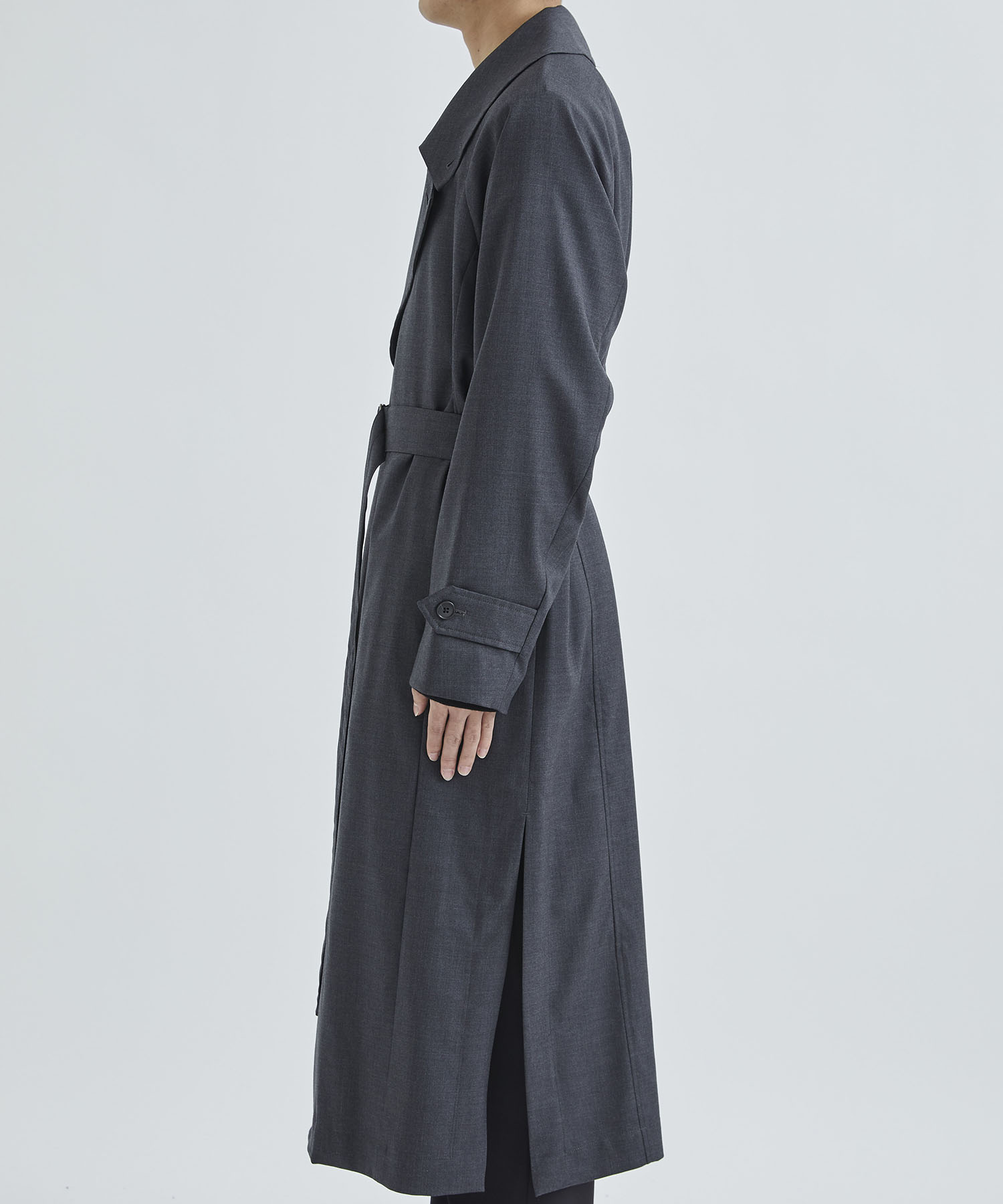 宅配 JUHA ステンカラーコート 18 COAT BELTED SLIT MAXI ステンカラー 